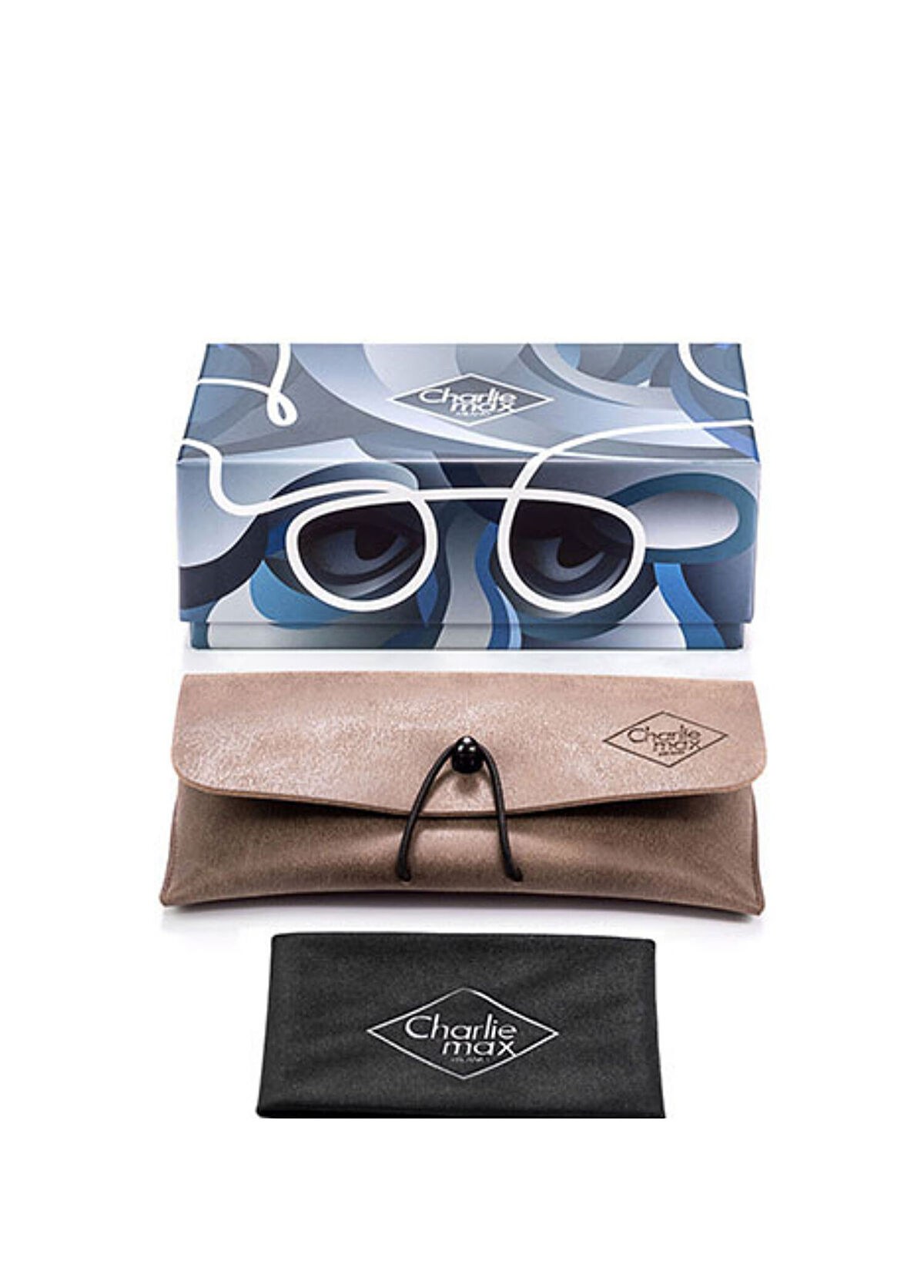 CharlieMax Milano Ripa Acetate Black Sunglasses - 3
