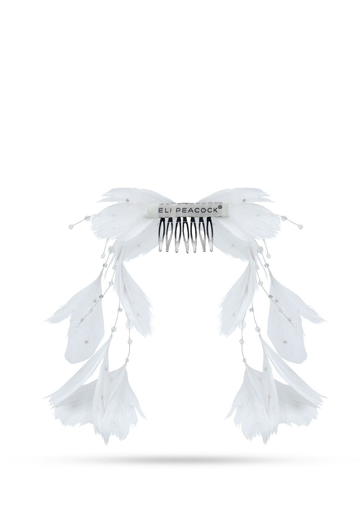 Eli Peacock Amara Glam Crystal Beyaz Taşlı Kadın Saç Aksesuarı - 3