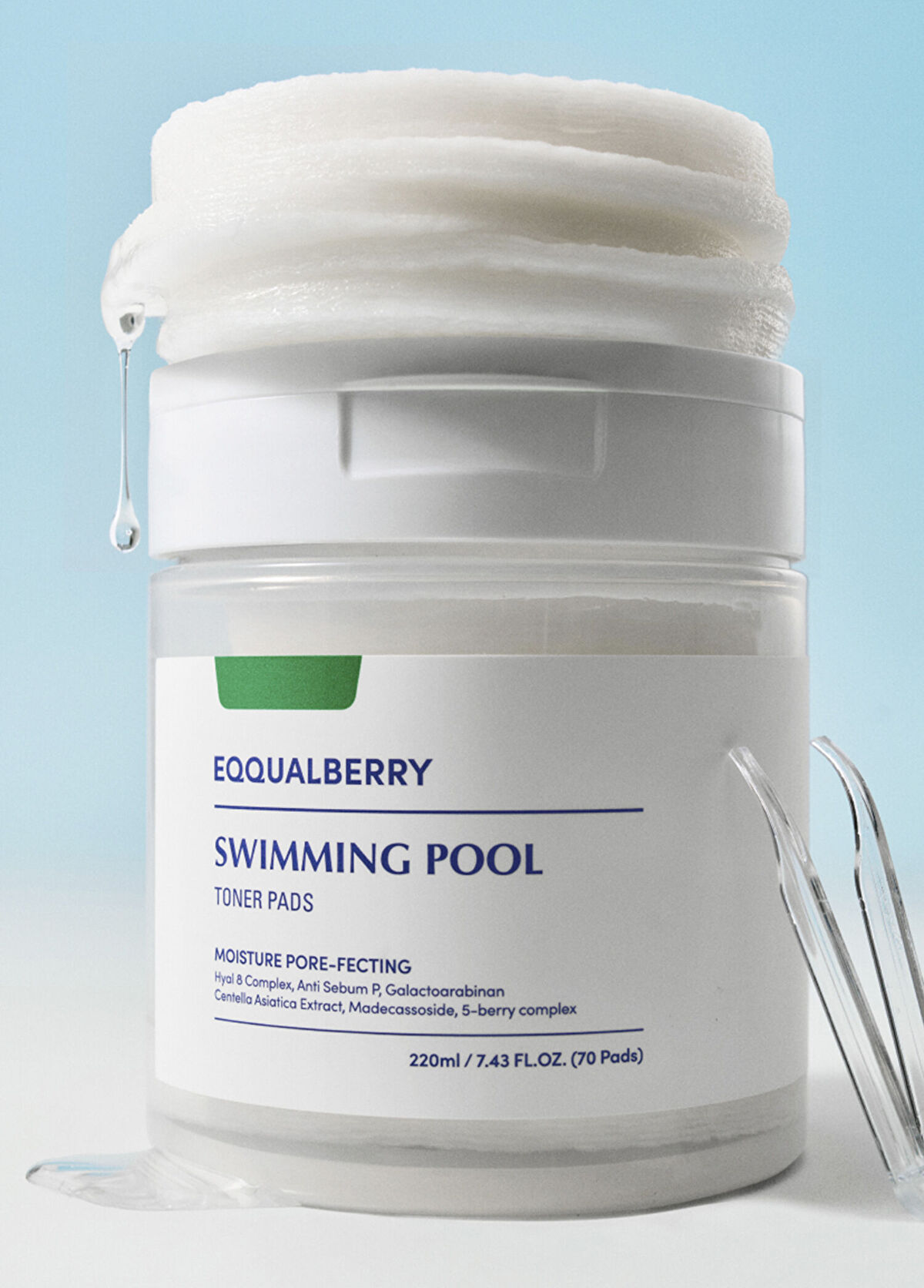 EqqualBerry Swimming Pool Toner Pads 70'li Yoğun Hidrasyon Verici Arındırıcı Tonik Ped 220 ml - 3