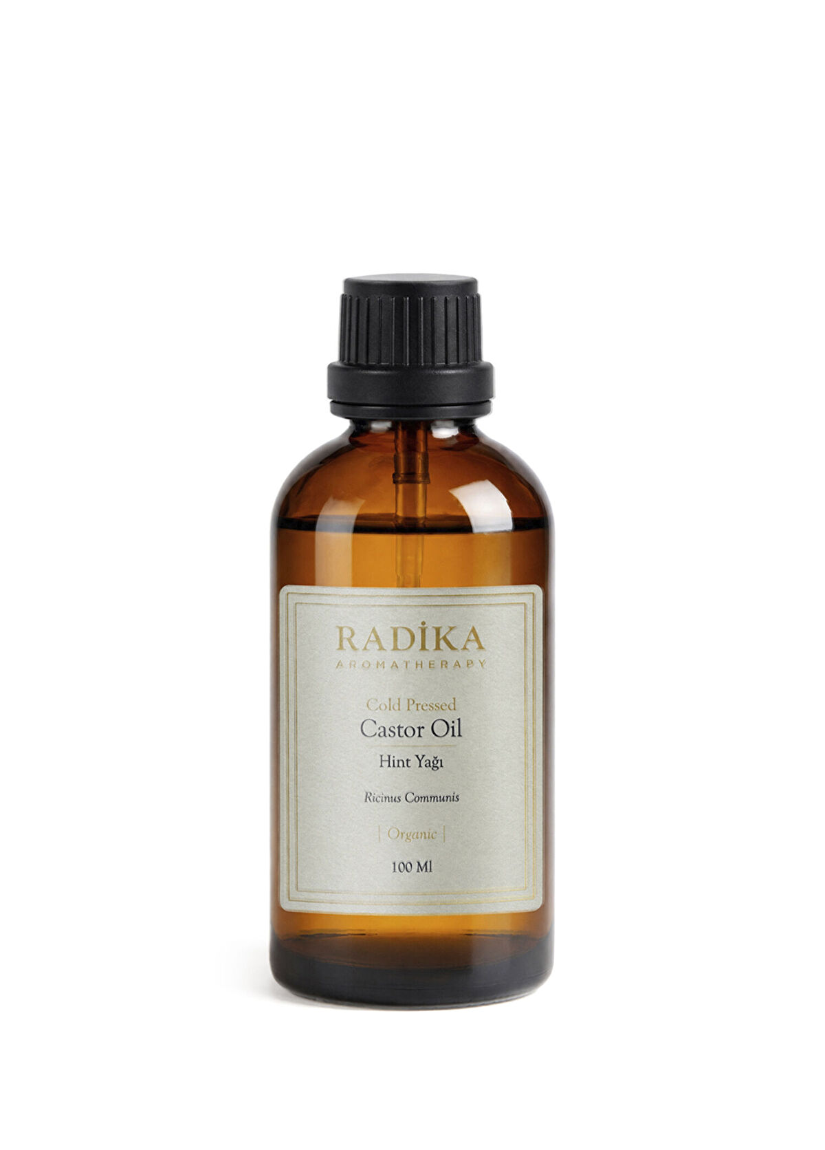 Radika Aromatherapy Castor Oil Organic Cold Pressed Carrier Hair and Skin Care Oil 100 ml - 1