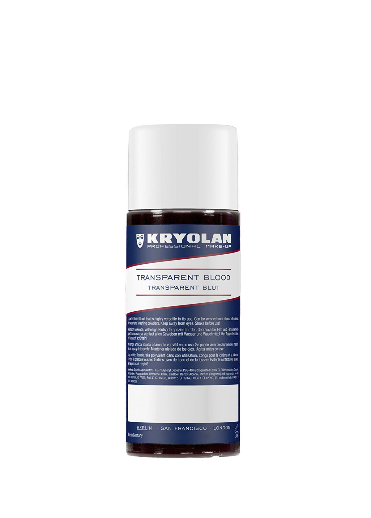 Kryolan Transparent Blood Koyu Makyaj Aplikatörü 100 ml - 1