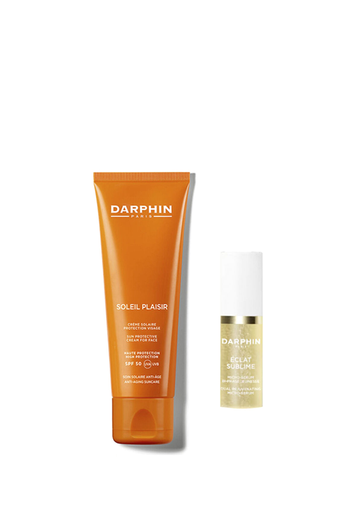 Darphin Soleil Plaisir SPF50+ Sunscreen and Eclat Sublimation Micro Radiant Skin Serum Set of 2 - 1