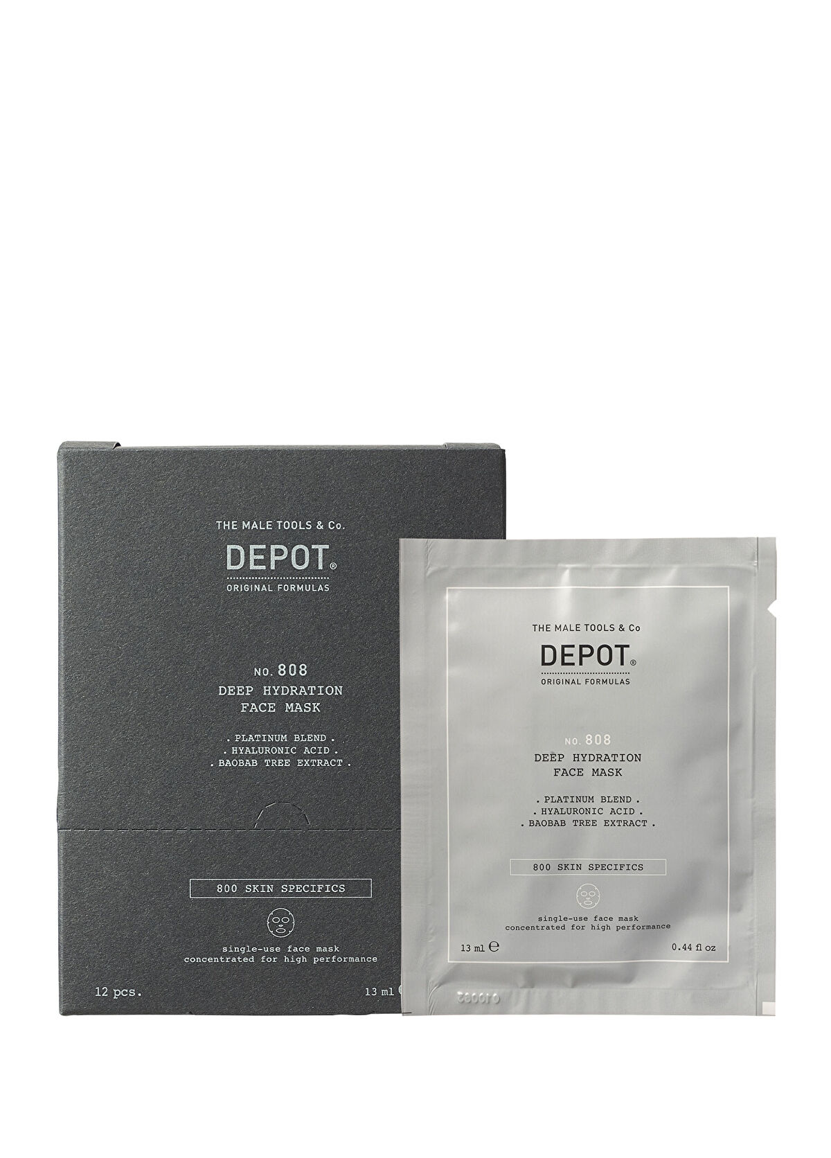 Depot No 808 Deep Hydration Nemlendirici Yenileyici Yüz Maskesi 12 x 13 ml - 1
