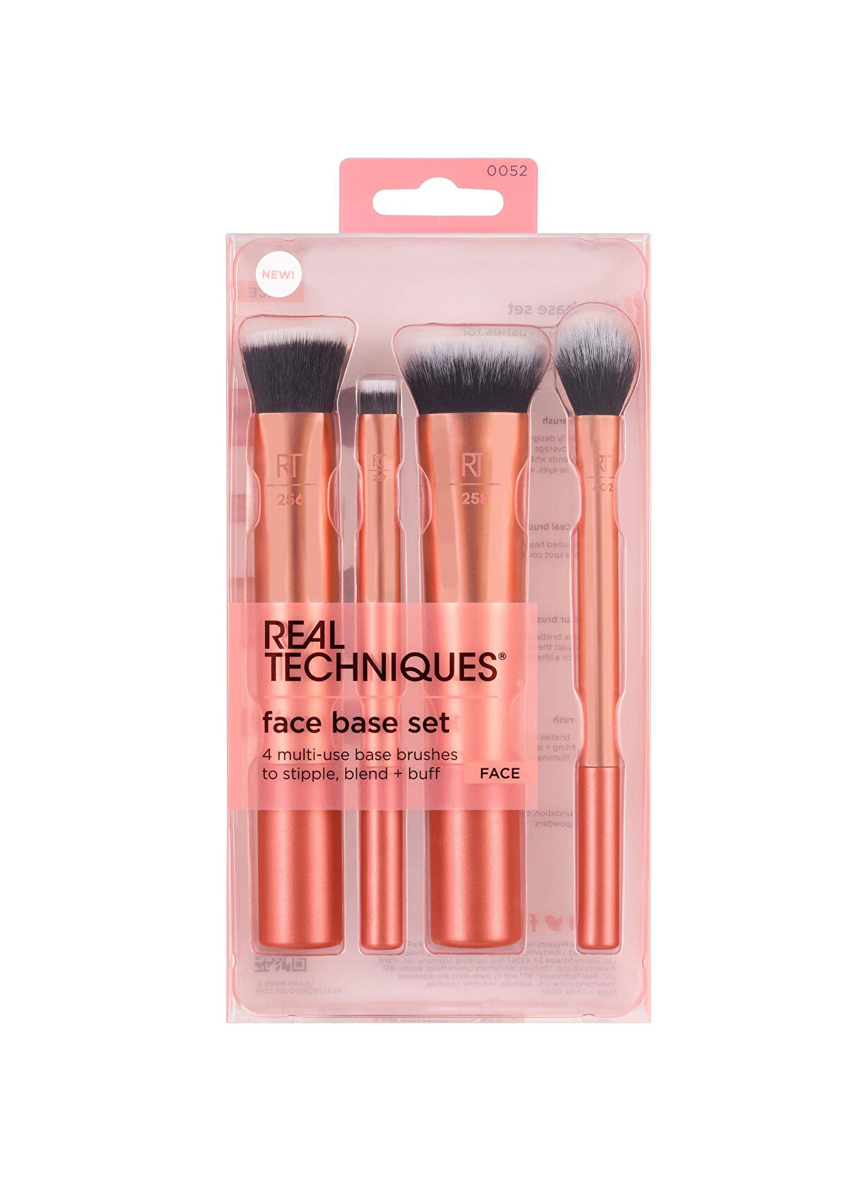 Real Techniques Face Base 4-Pack Makeup Brush Set - 3