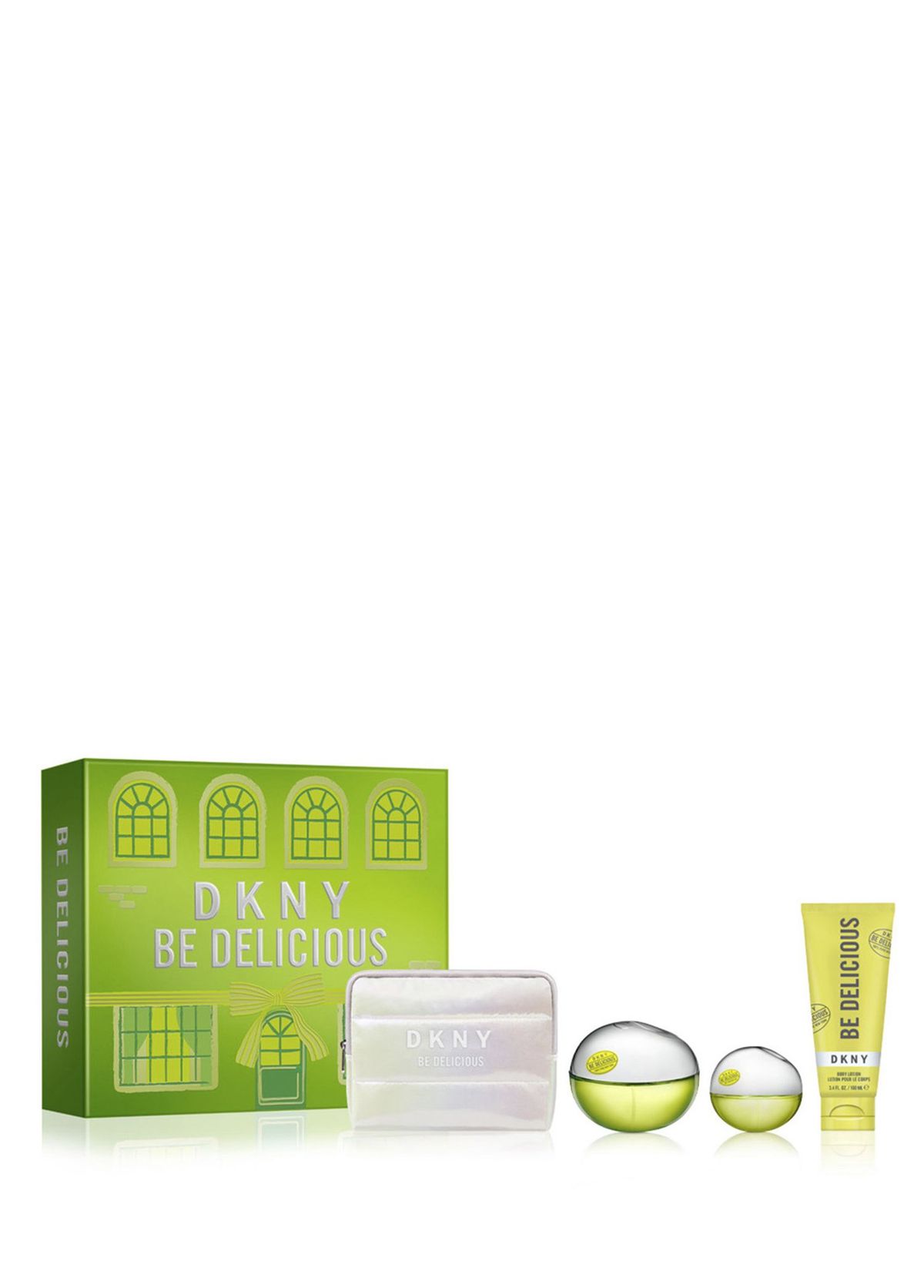 DKNY Be Delicious EDP 100 ml + 15 ml Travel Size + 100 ml Body Lotion Women's Perfume Set - 1