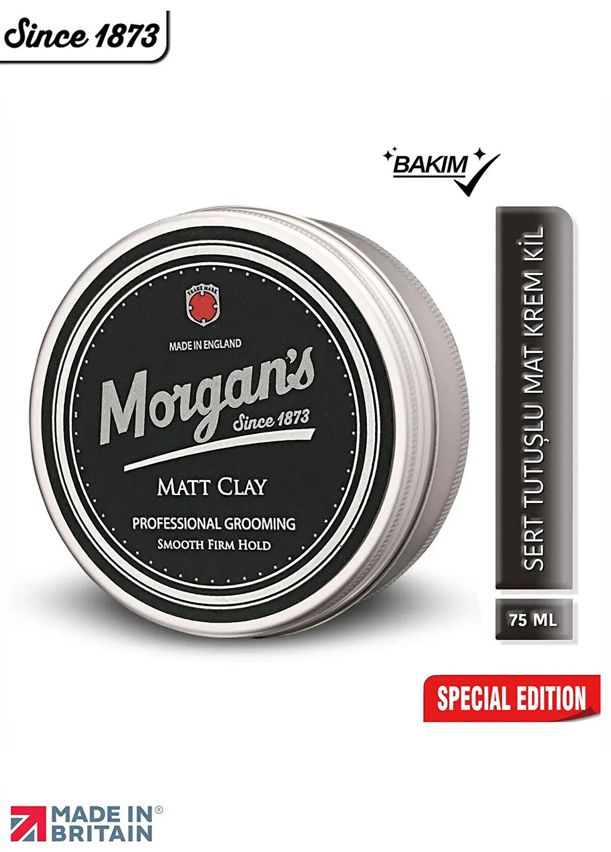 Morgan's Pomade Matt Clay Smooth Firm Hold Şekillendirici Saç Macunu 75 ml - 3