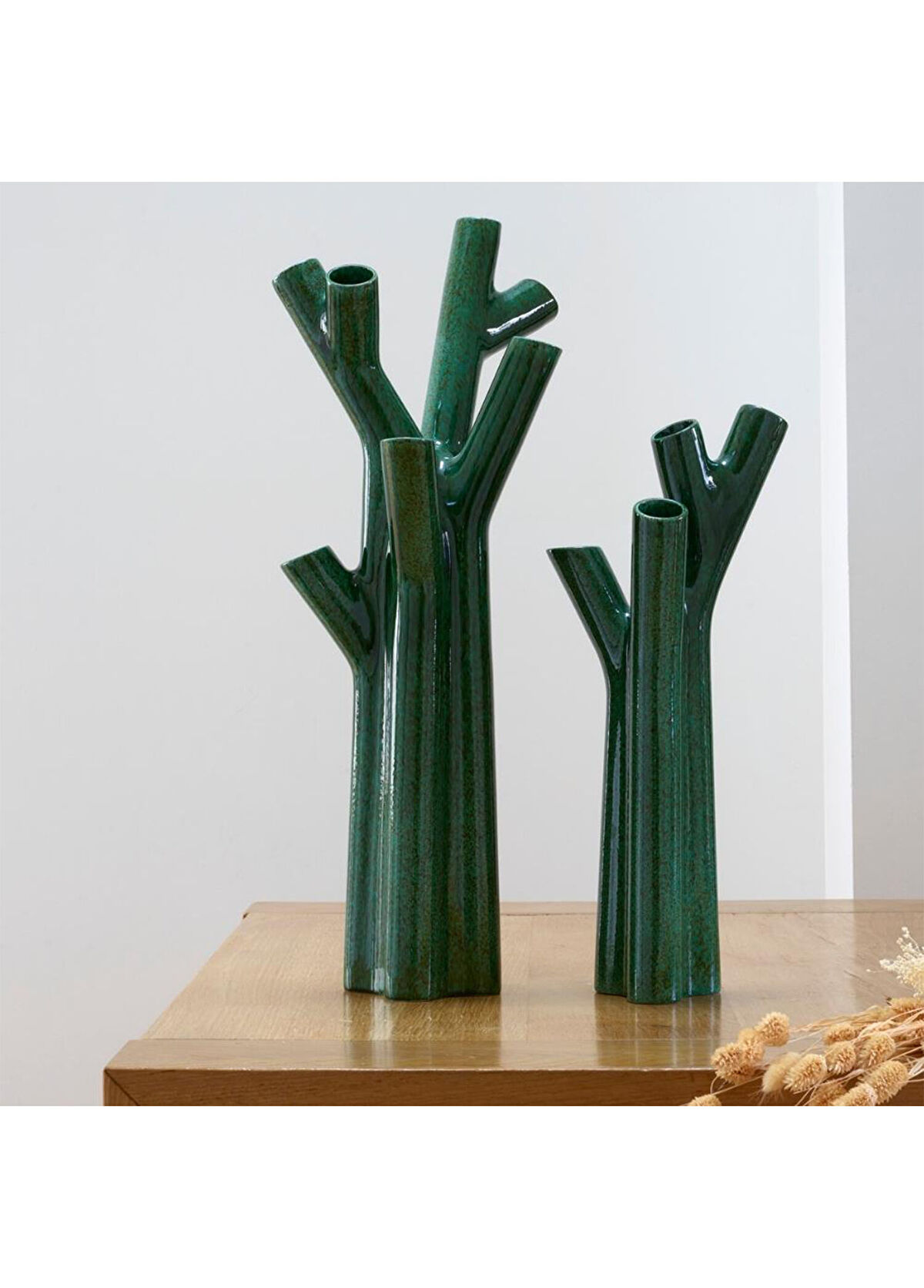 Ligne Roset Roseau Forest Green Seramik Küçük Boy Vazo - 3