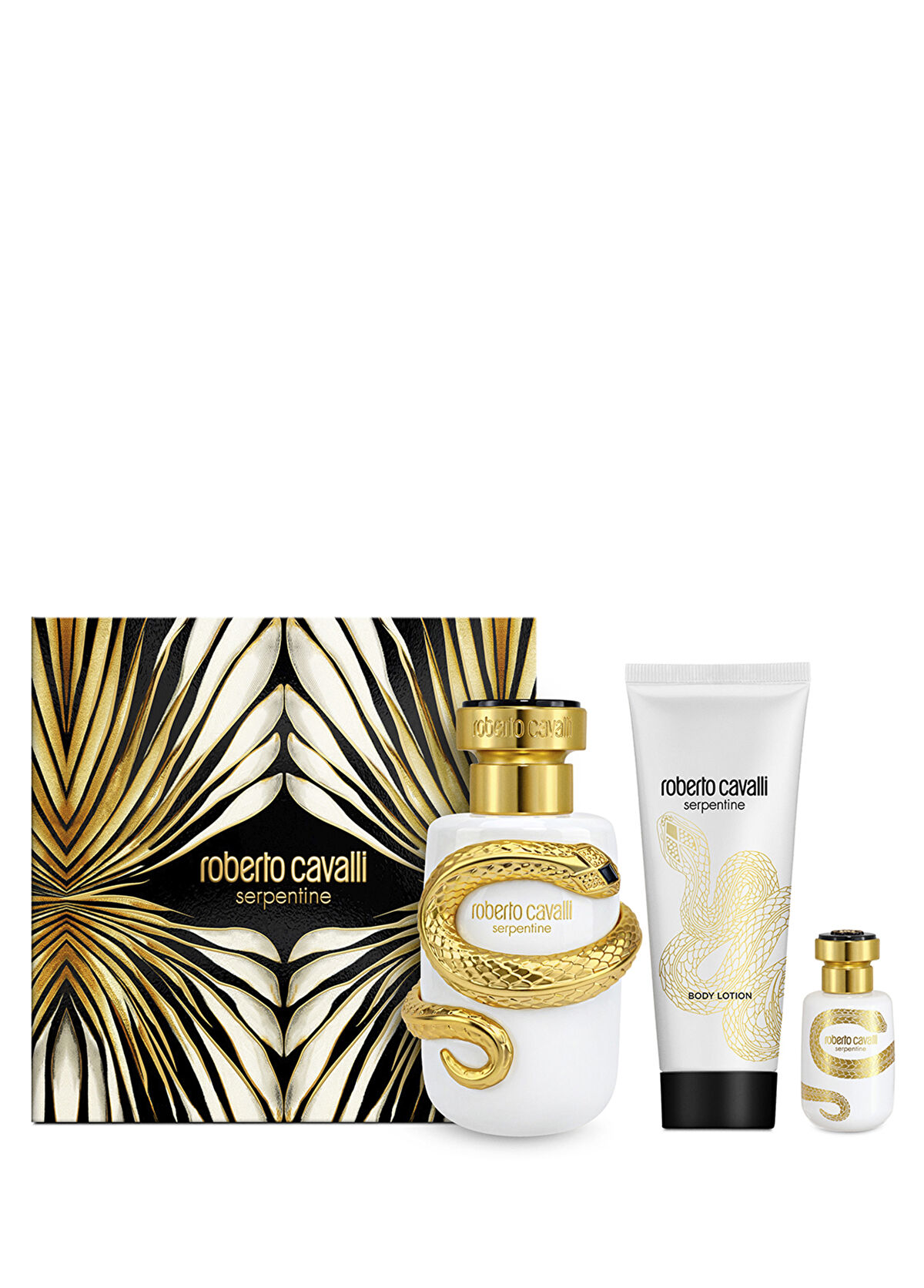 Roberto Cavalli Serpentine EDP 100 ml + Seyahat Boy 7,5 ml + Vücut Losyonu 100 ml Kadın Parfüm Seti - 1
