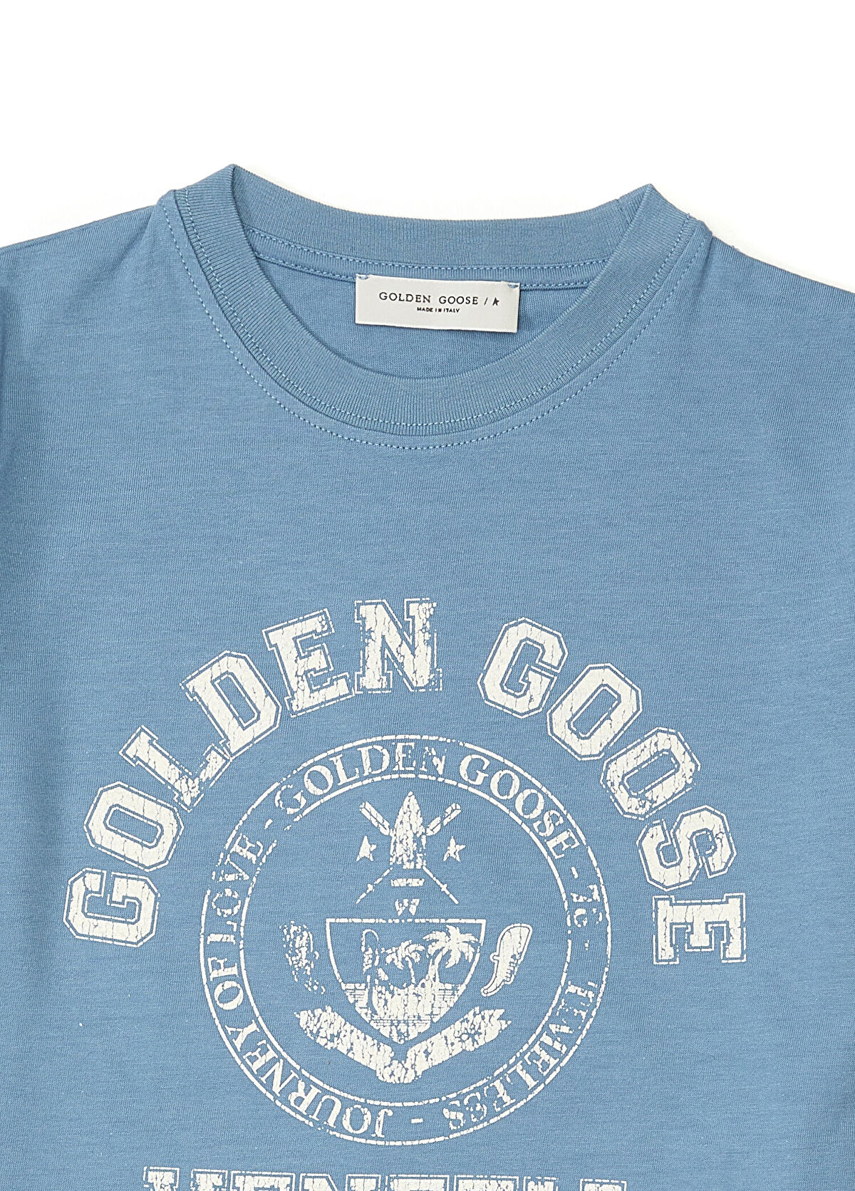 Golden Goose Mavi Erkek Çocuk T-shirt - 3