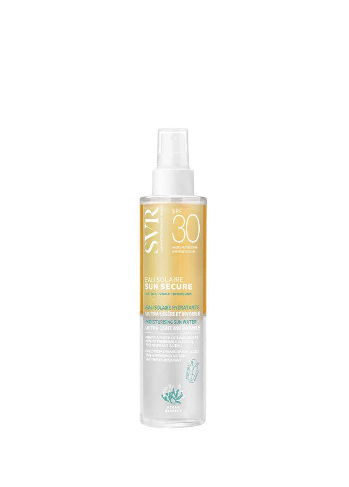 Svr Sun Secure SPF30 Ferahlatıcı Nemlendirici Yüz ve Vücut Güneş Koruyucu Su 200 ml - 1