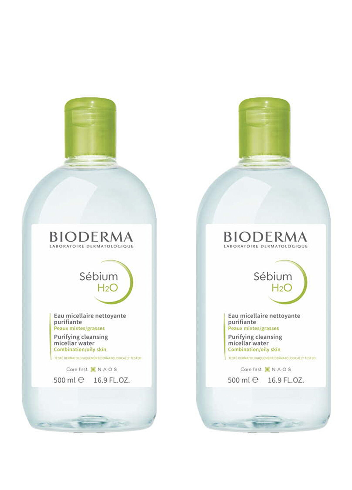 Bioderma Sebium H2O Micellar Makyaj Temizleme Suyu 2x500ml - 1
