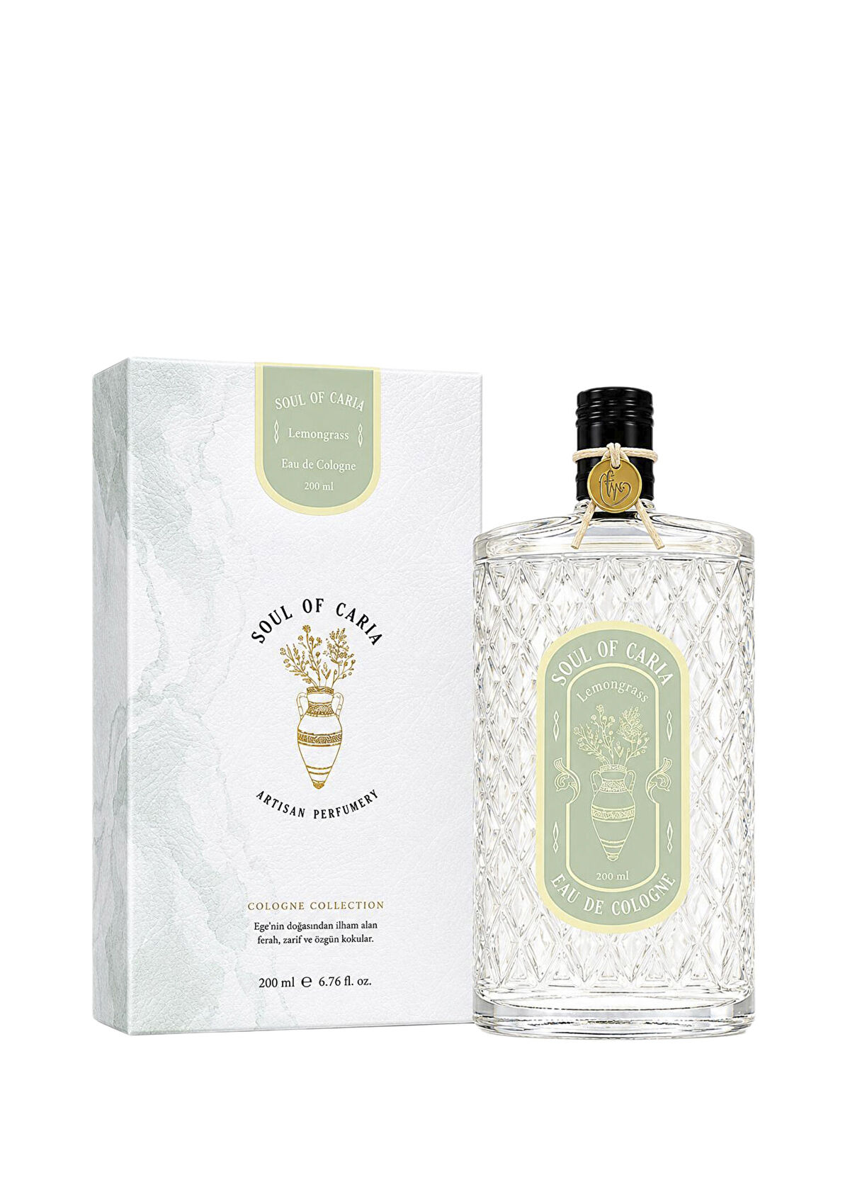 Soul of Caria Lemongrass Artısan Kolonya 200 ml - 1