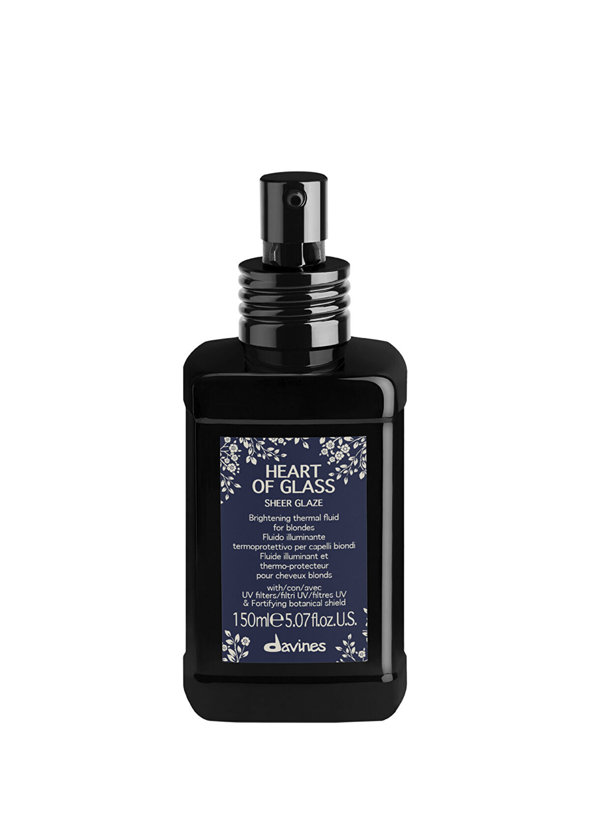 Davines Heart of Glass Sheer Glaze Sarı Saçlar için Parlatıcı Termal Sprey 150 ml - 1