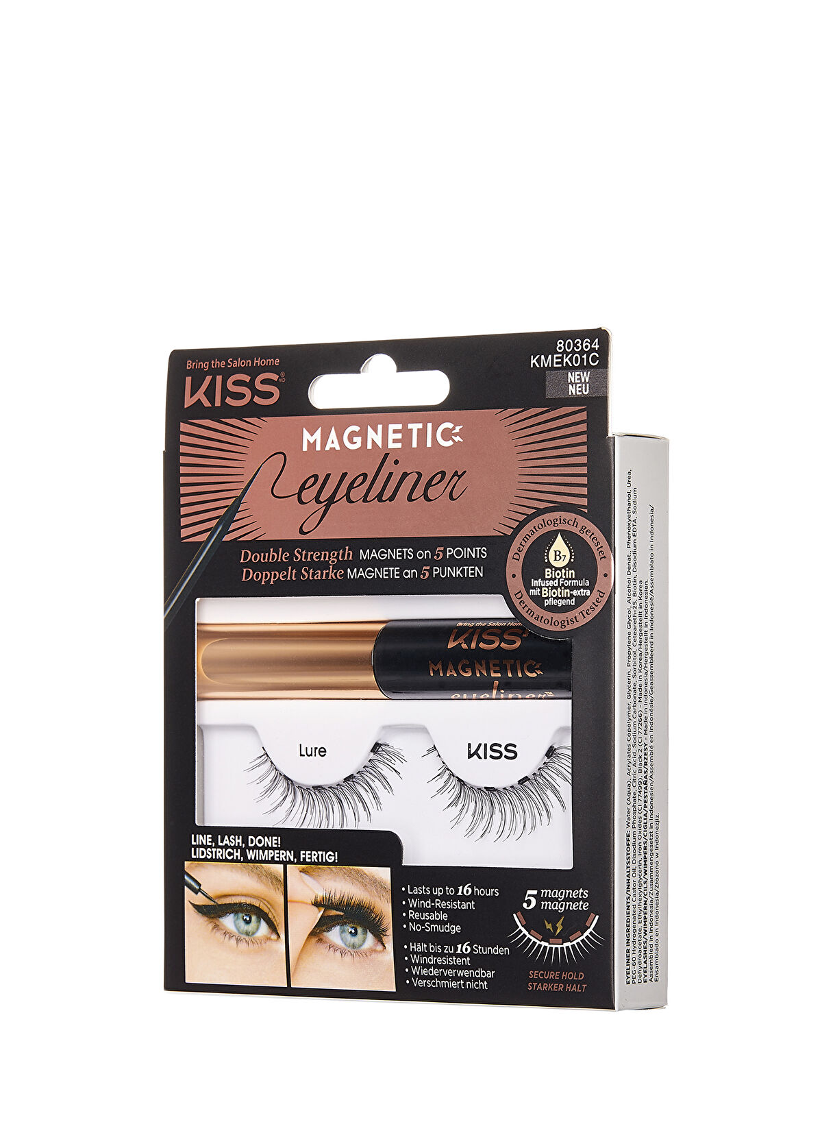 Kiss Manyetik Uzun Bütün Takma Kirpik ve Eyeliner - 3