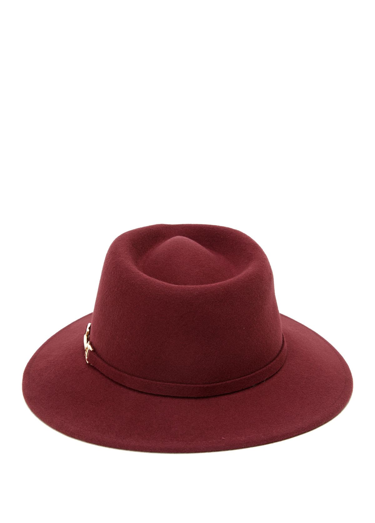 Beymen Club Burgundy Accessory Women's Fedora Wool Hat - 3