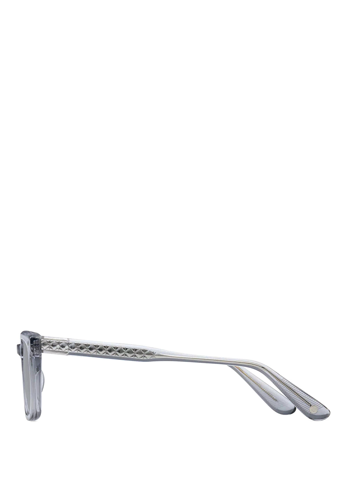 LUNETTERIE GENERALE Architect Grey Crystal Grey Acetate Unisex Sunglasses - 3