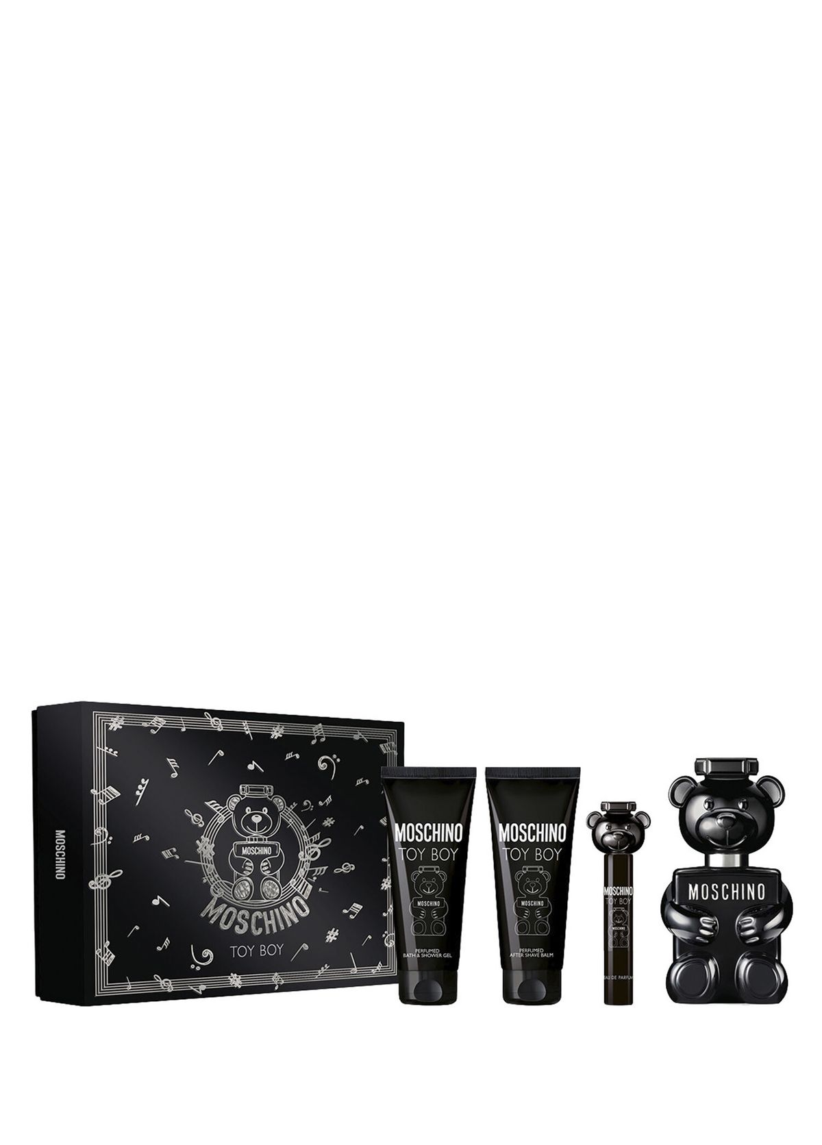 Moschino Toy Boy EDP 100 ml Parfüm + Duş Jeli 100 ml + Tıraş Sonrası Balm 100 ml + Seyahat Boy 10 ml Erkek Parfüm Seti  - 1