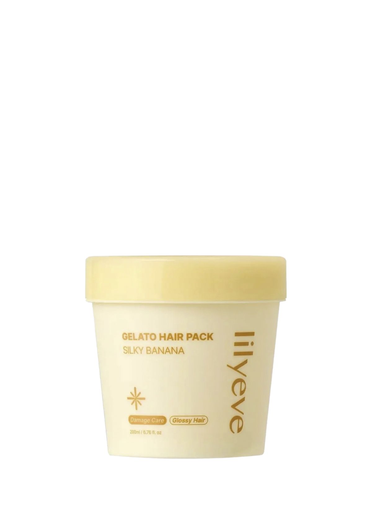 Lilyeve Gelato Hair Pack Silky Banana Kuru ve Kabaran Saçlar İçin Nemlendirici Saç Maskesi 200 ml - 1