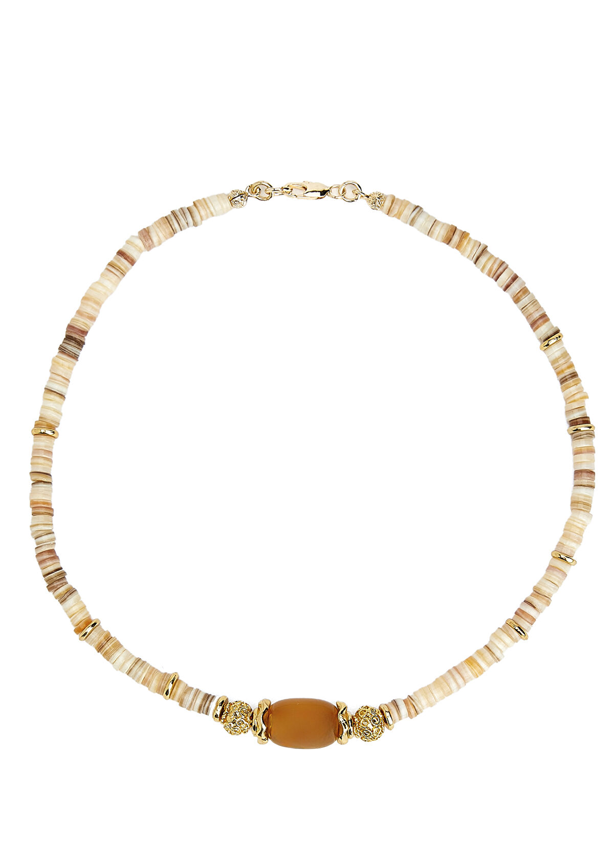 Beymen Club Bej Doğal Taşlı Kadın Kolye - 3