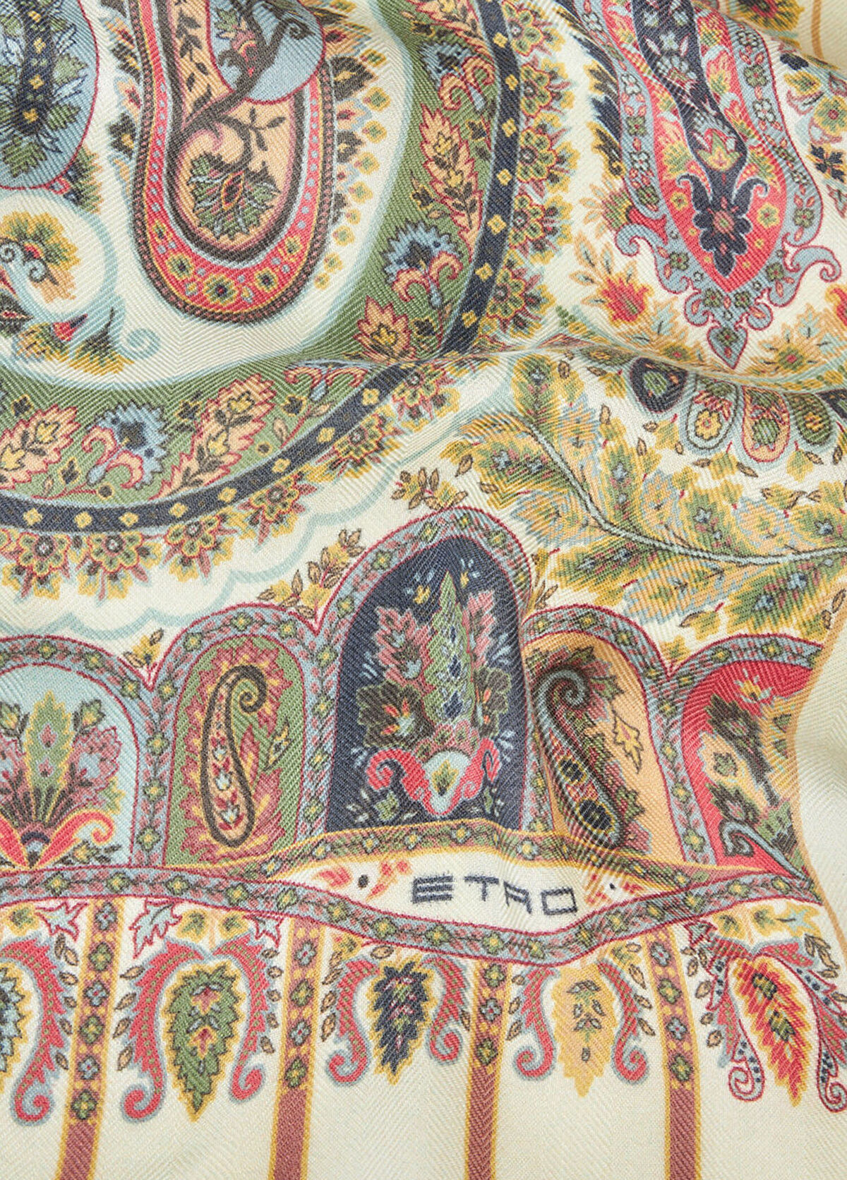 Etro Colorblocked Desenli Kadın Kaşmir Şal - 3