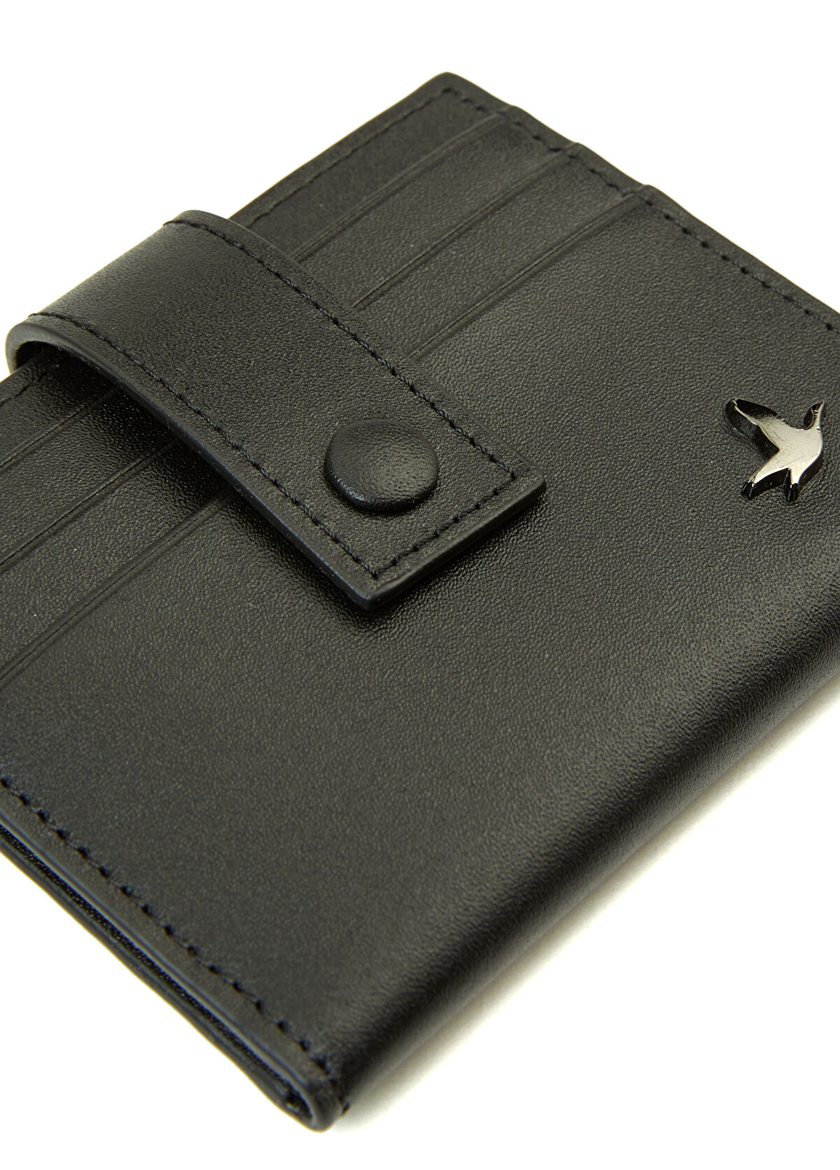 Beymen Club Black Men's Leather Card Holder - 3