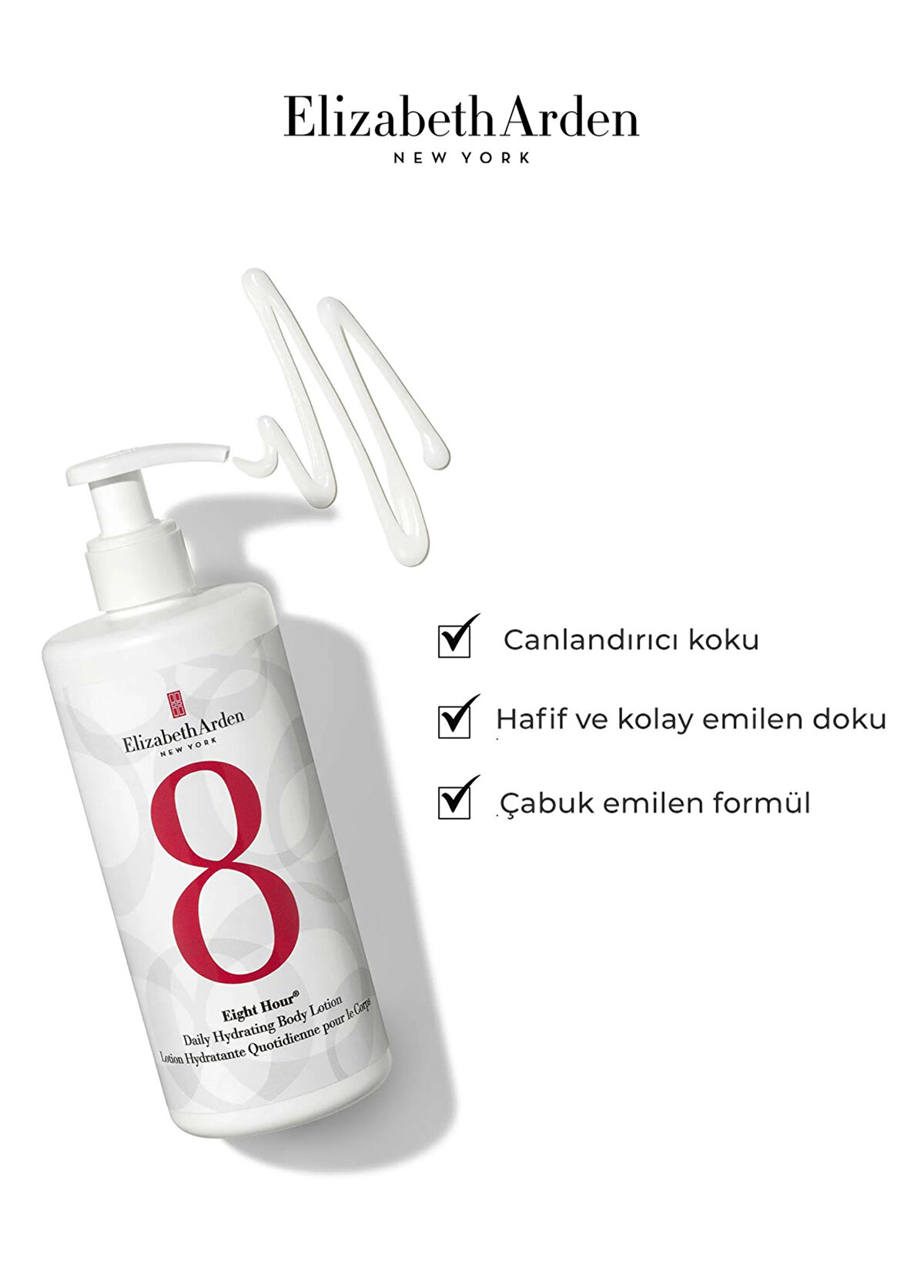 Elizabeth Arden Eight Hour Daily Hydrating Body Lotion Nemlendirici Vücut Losyonu 380 ml - 3