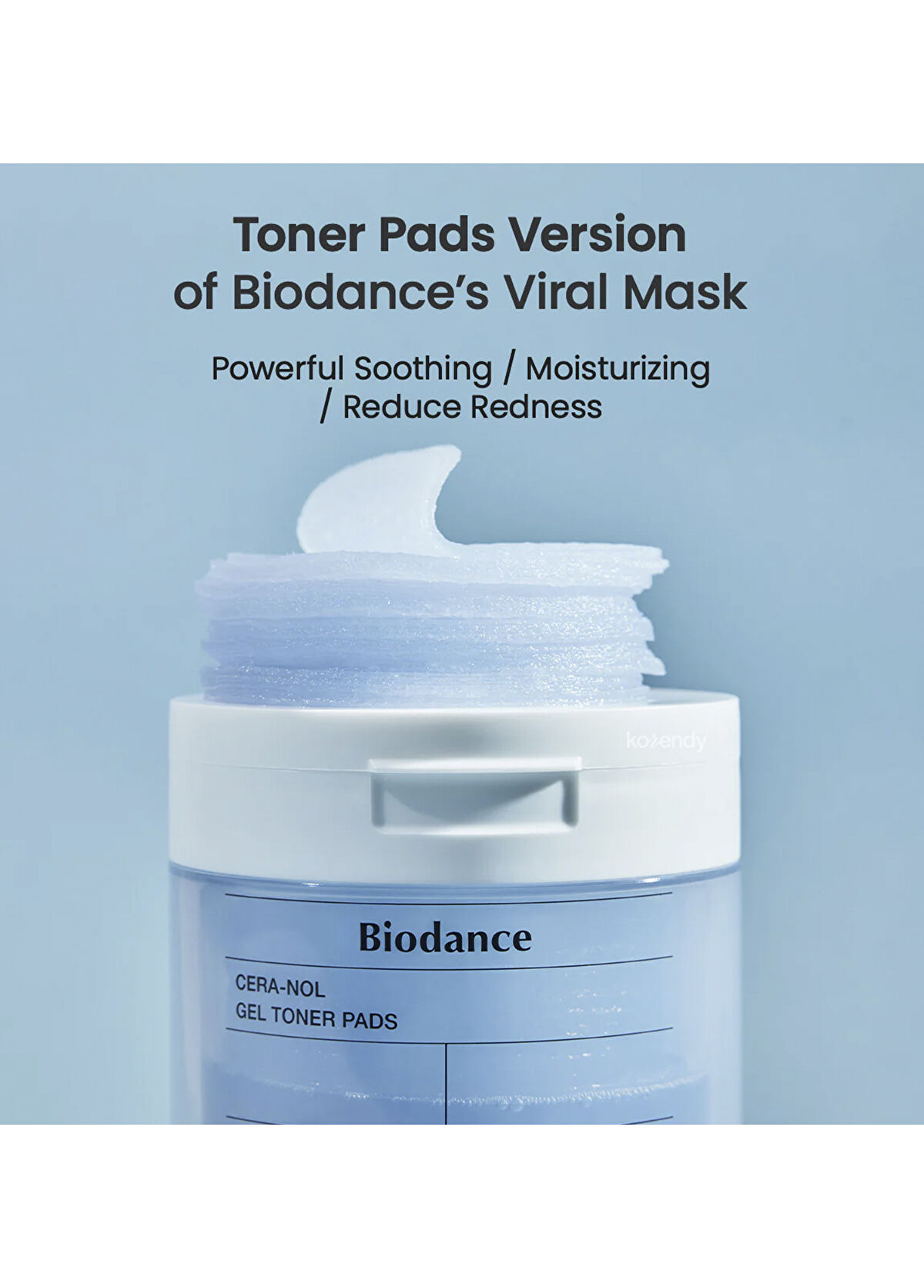 Biodance Cera-Nol Gel Toner Pads Anında Nemlendirici ve Serinletici Buzul Sulu 60'lı Jel Toner Ped - 3