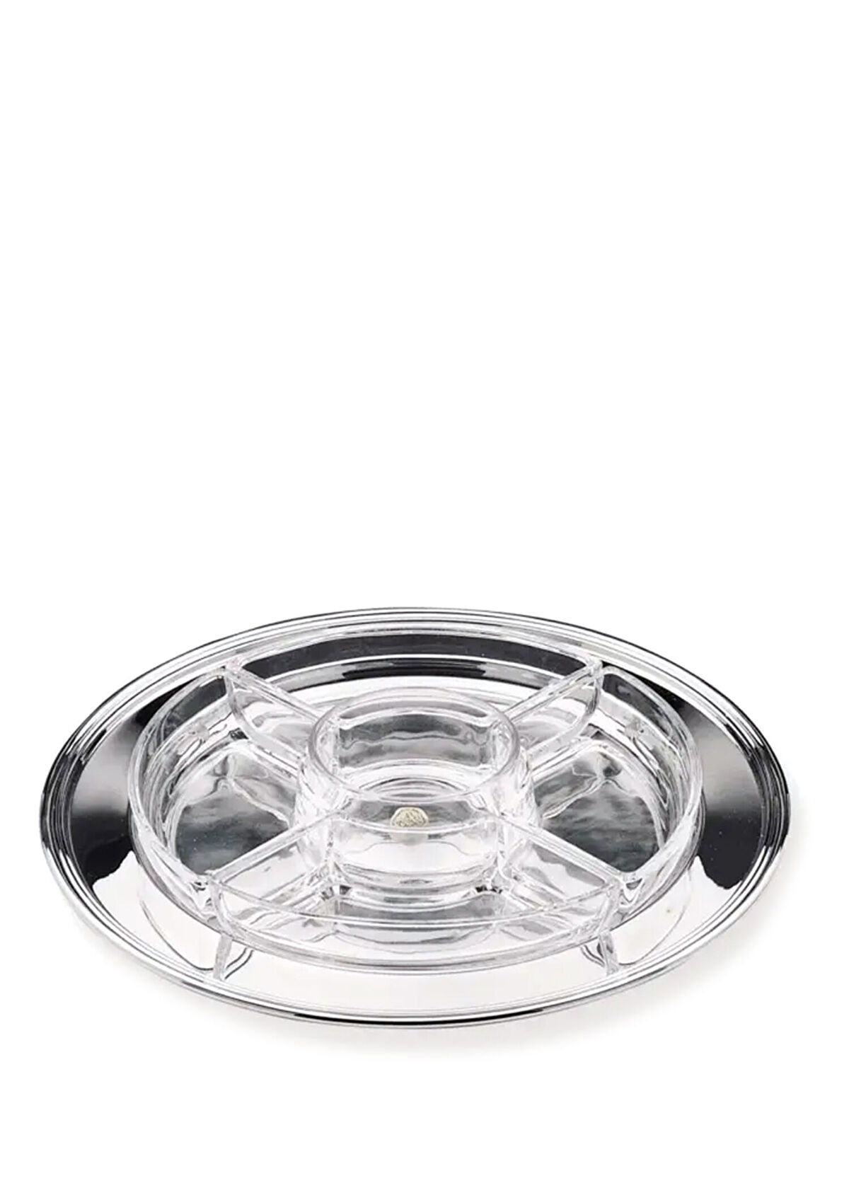 Greggio Gümüş Yuvarlak Kahvaltı Tabağı 33 cm - 1