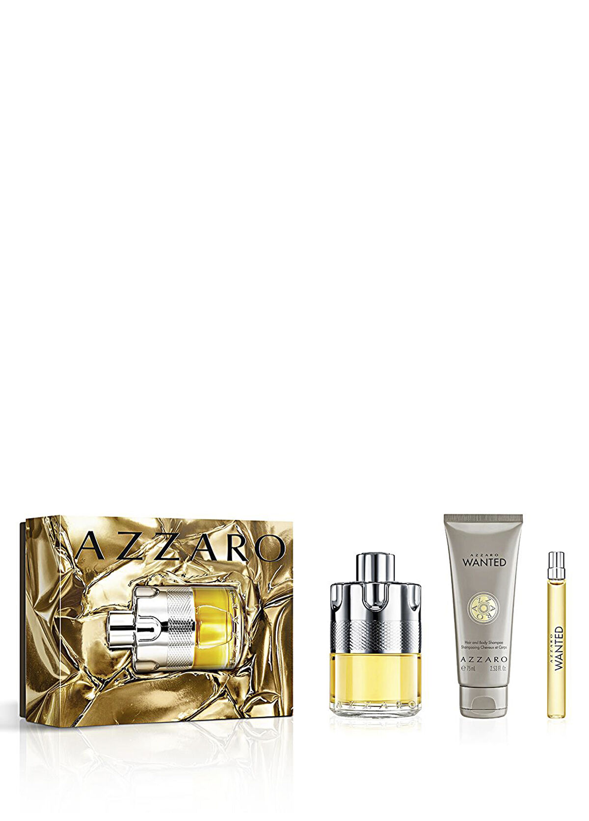 Azzaro WTD EDT 100 ml + HB 75  ml + 10 ml H25 Erkek Parfüm Seti - 1