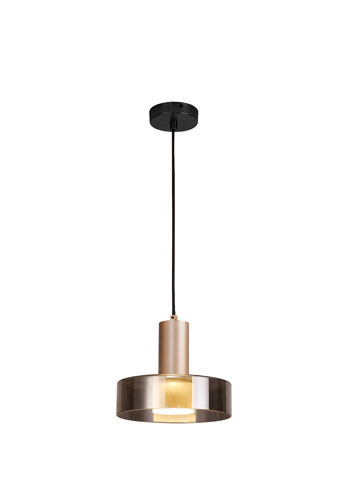 Bakara Collection Gin Si̇yah Altın Rengi Sarkıt Avize - 1