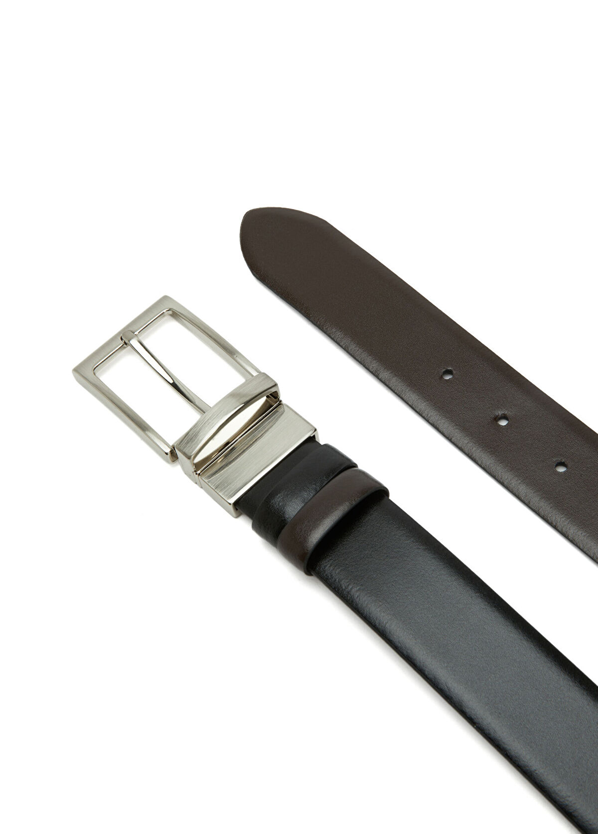 Beymen Club Black Brown Men's Leather Belt - 3