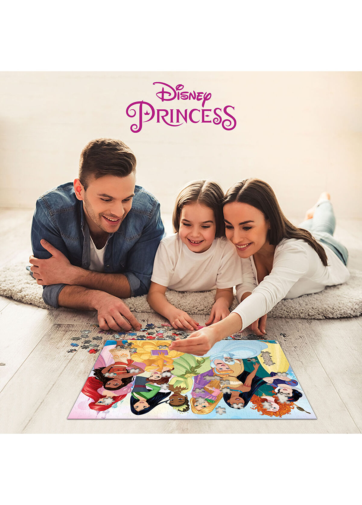 Prime3D Puzzle - Disney Princess 200 Parça 3D Puzzle - Çok Renkli