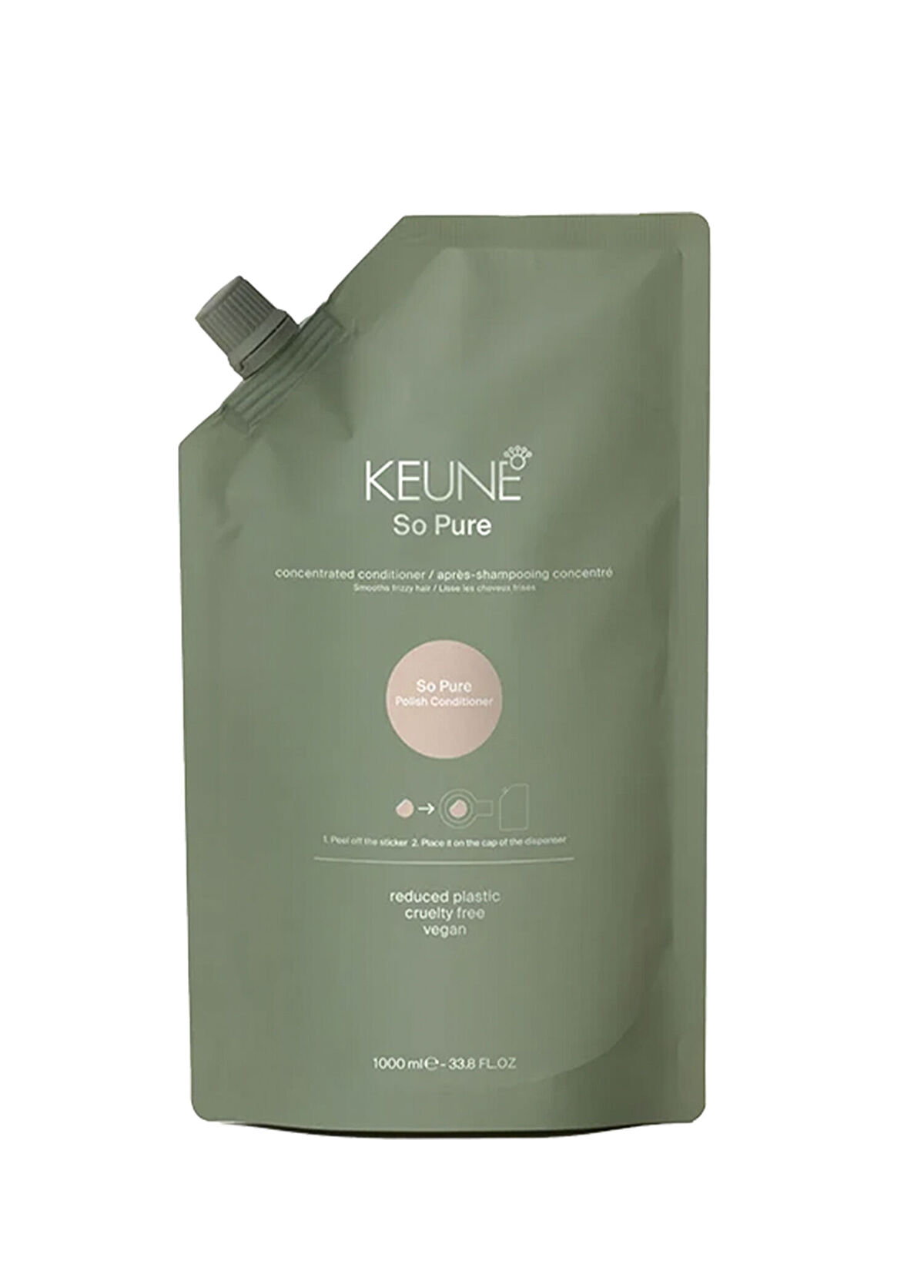 Keune So Pure Polish Parlaklık Veren Refill Saç Kremi 1000 ml - 1