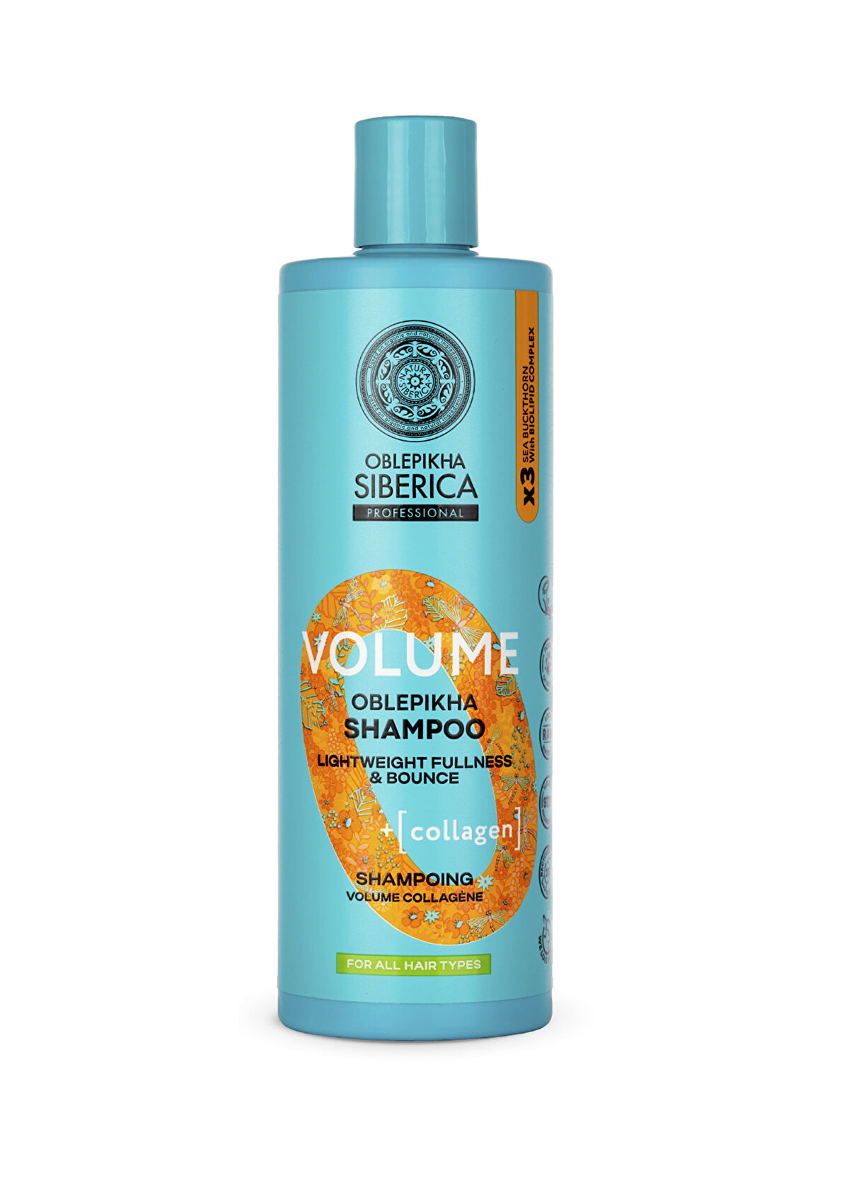 Natura Siberica NS O Volume Oblepikha Tüm Saçlara Uygun Hacim Veren Şampuan 400 ml  - 1