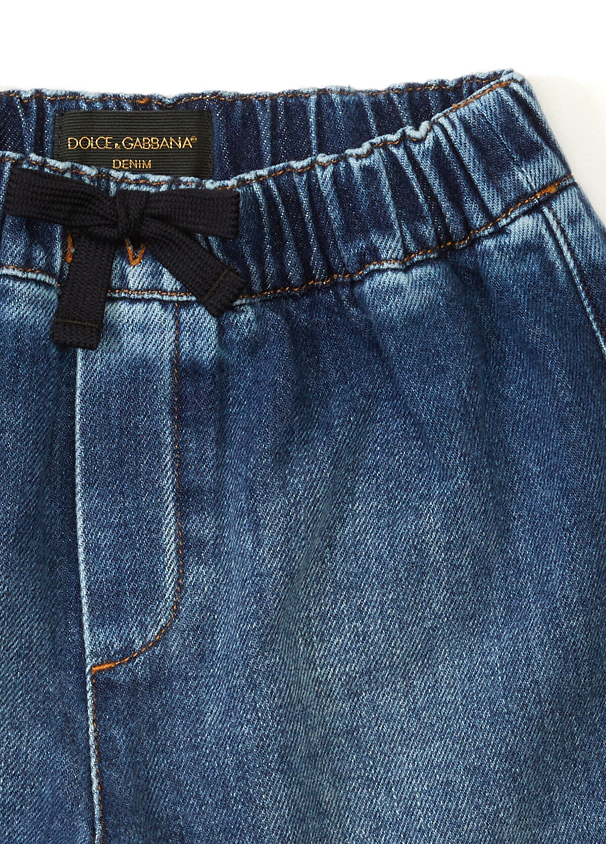 Dolce&Gabbana Mavi Erkek Bebek Bermuda - 3