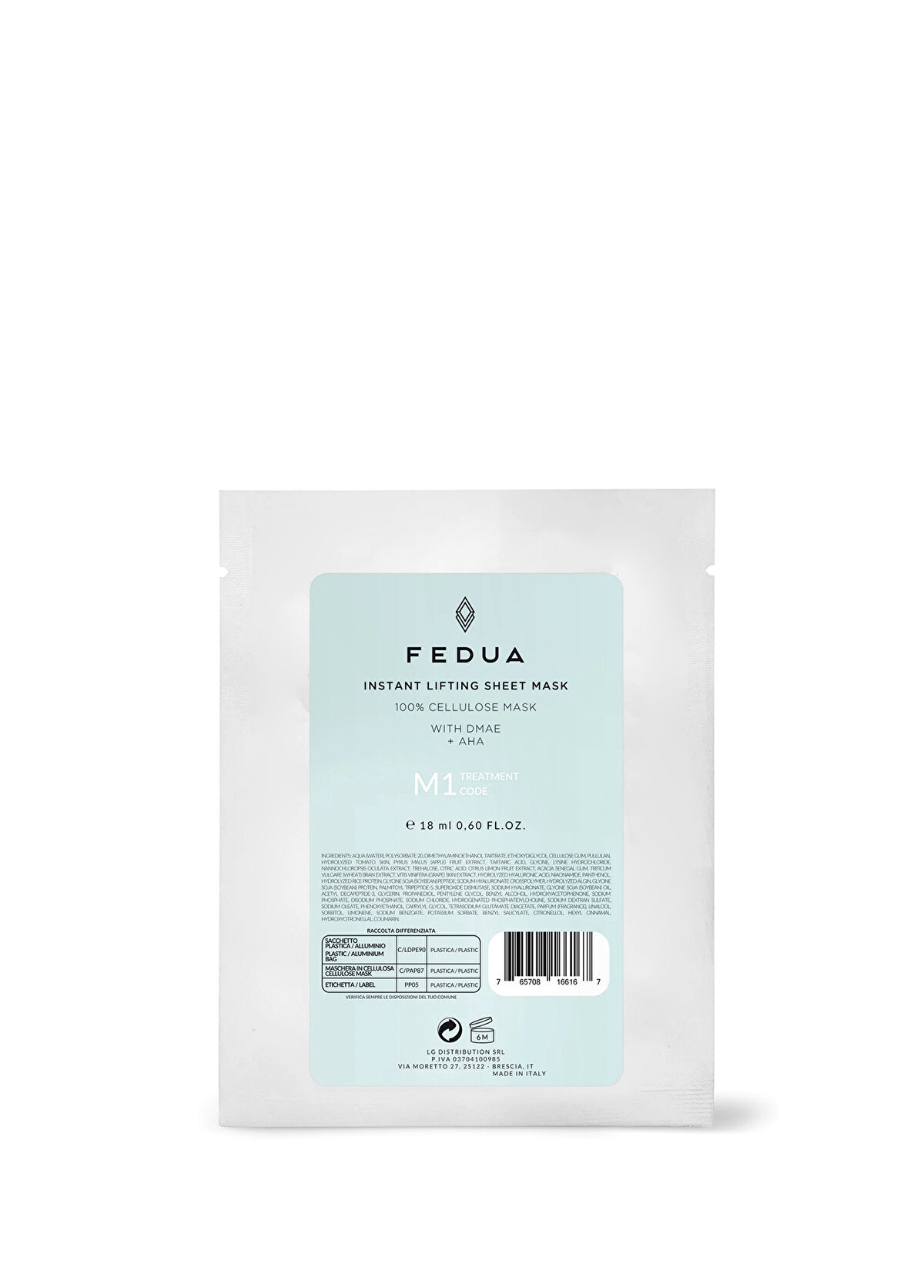 Fedua Instant Lifting Sheet Mask Lifting Face Mask 18 gr - 1