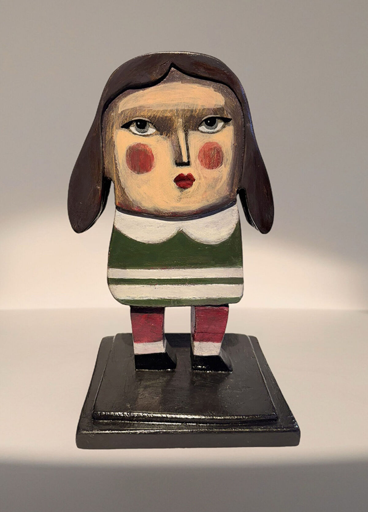 Red Art Istanbul Tarkan Güveli Acrylic Painted Wooden Metal Sculpture - 3