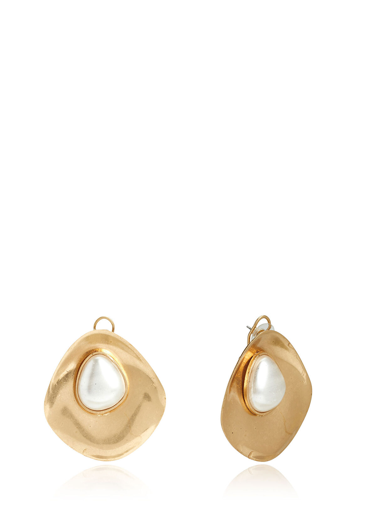 Beymen Club Pearl Detail Asymmetrical Women's Earrings - 3