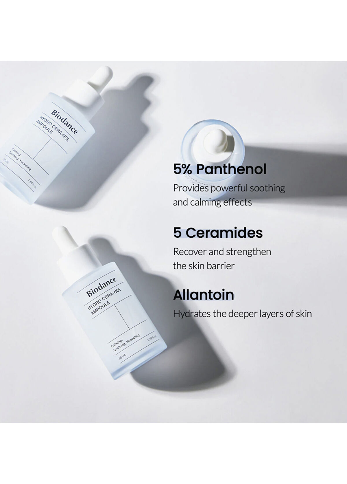 Biodance Hydro Cera-Nol Ampoule Kızarıklık Karşıtı Pantenol Ampul Cilt Serumu 50 ml - 3