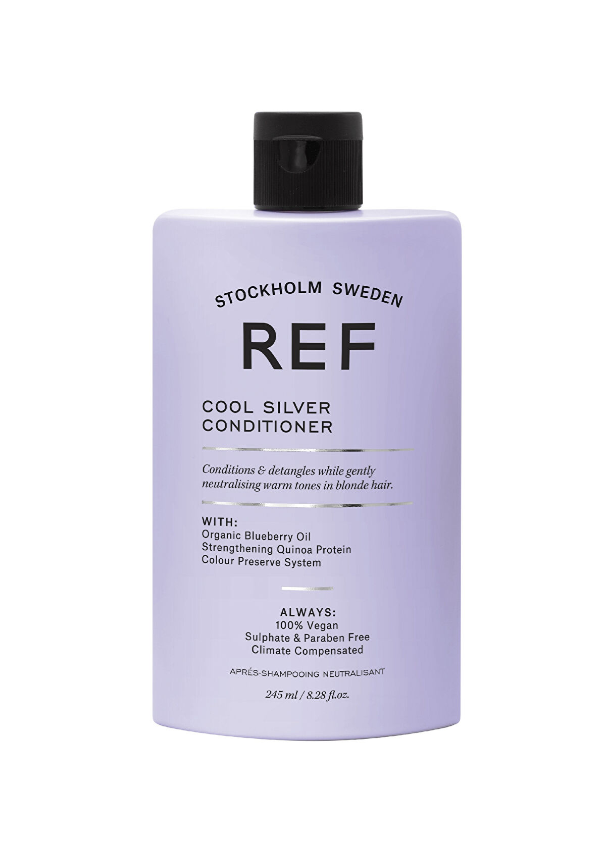 REF Stockholm Sweden Cool Silver Conditioner Beyaz ve Gri Saçlar İçin Besleyici Saç Kremi 245 ml - 1