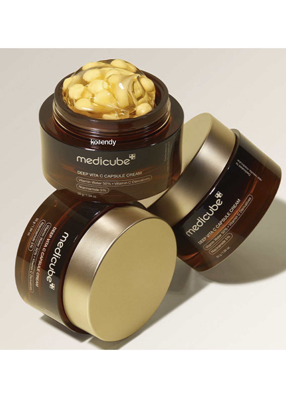 Medicube Deep Vita C Capsule Cream Leke Karşıtı ve Parlatıcı 5 Çeşit C Vitaminli Kapsül Yüz Kremi 55 gr - 3