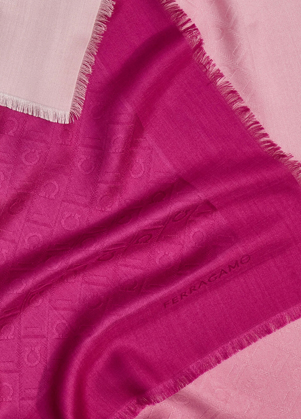 Ferragamo Pembe İpek Eşarp - 3