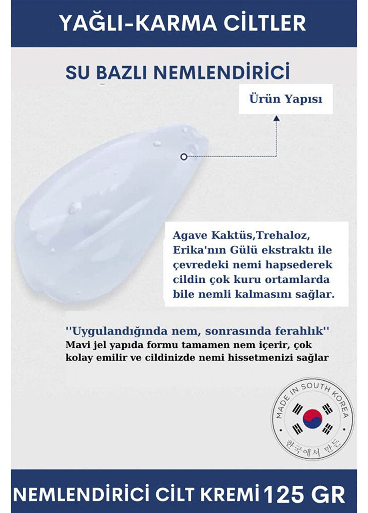 Dermal Dr+MEDM Facial Aqua Yağlı ve Karma Ciltler İçin Nemlendirici Yüz Kremi 125 gr - 3