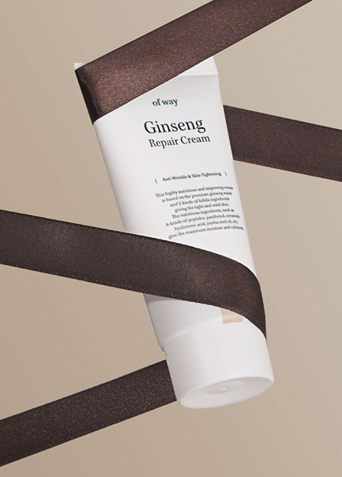 Of Way Ginseng Repair Cream 5 Types of Ginseng Anti-Wrinkle Elasticity Protective Face Cream 80 ml - 3