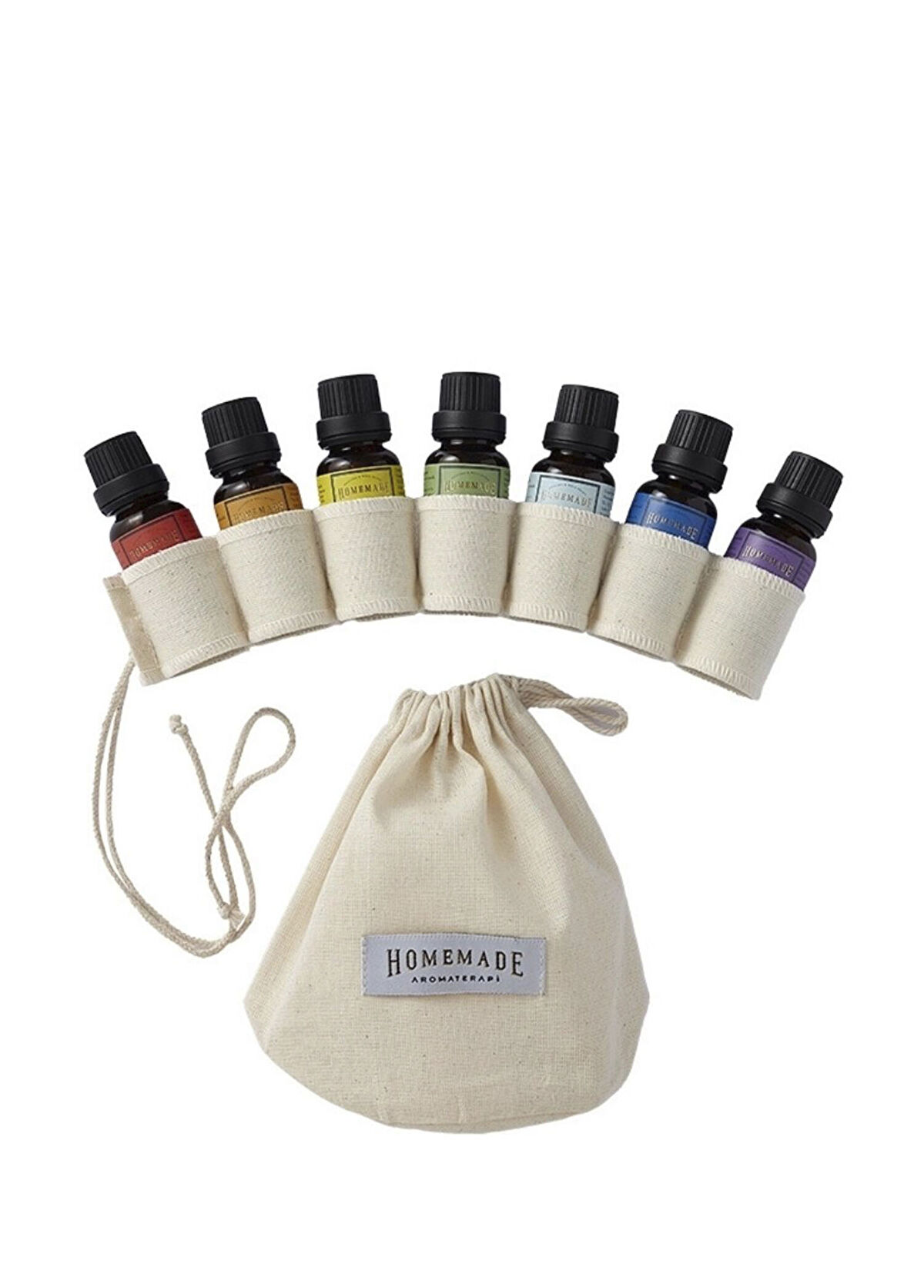 Homemade Aromaterapi Mini Masaj Yağ Seti 15 ml x 7 Adet - 1