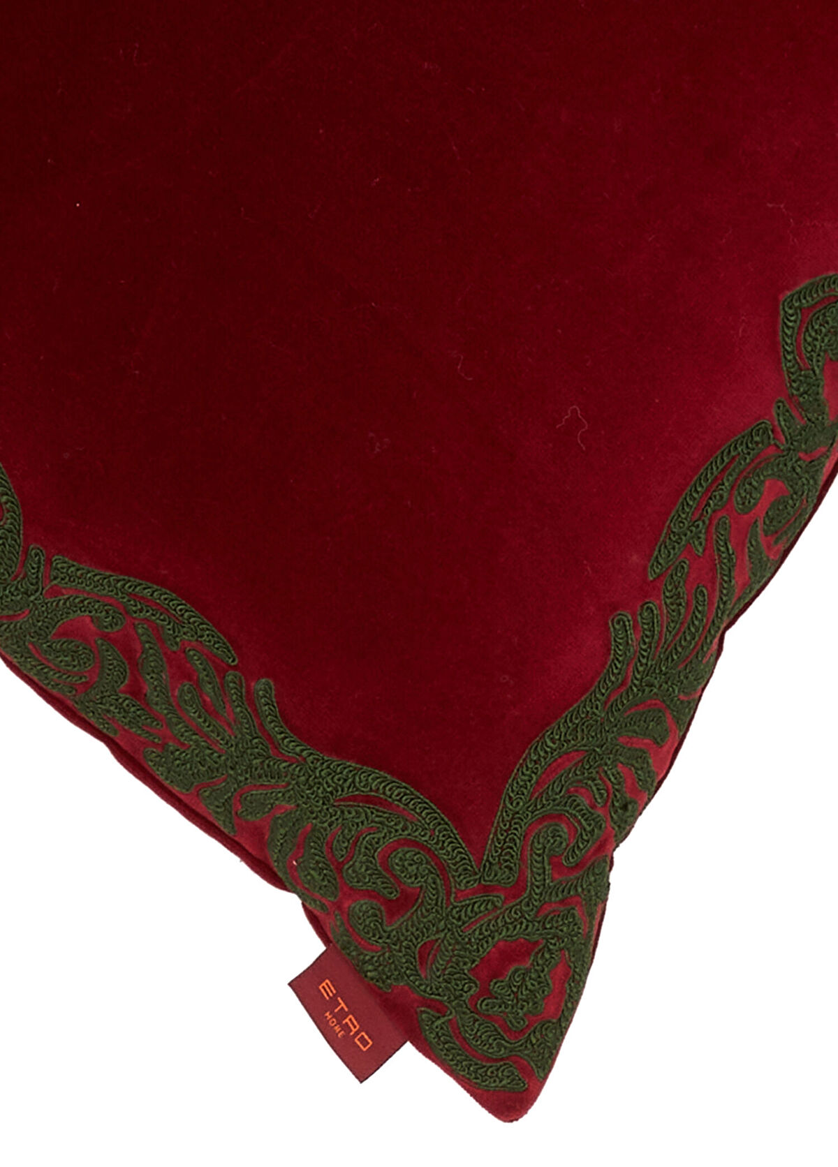 Etro Home Bordo 45x45 cm Kadife Dekoratif Yastık - 3