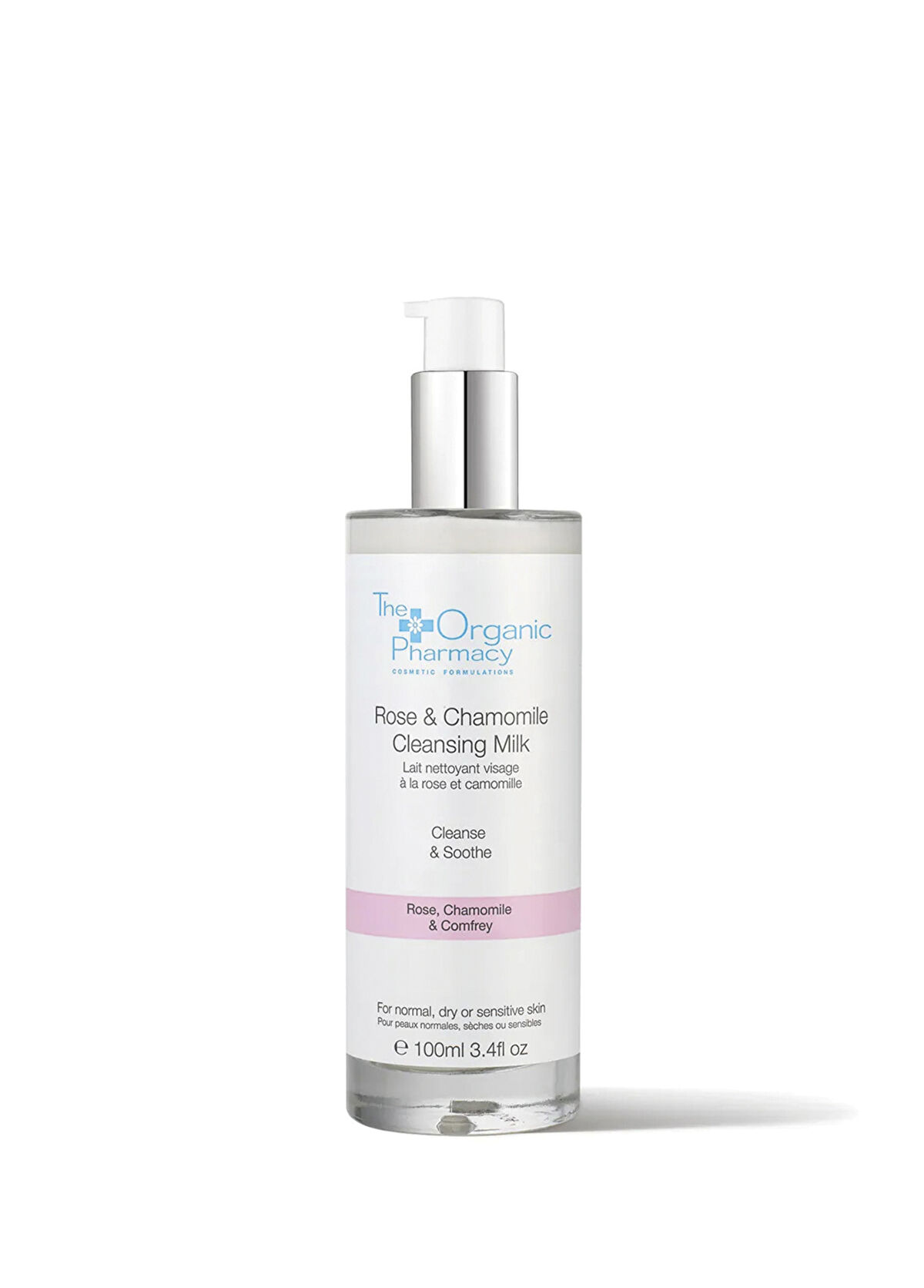 The Organic Pharmacy Rose & Chamomile Cleansing Milk Gül ve Papatya Yüz Temizleme Sütü 100 ml - 1