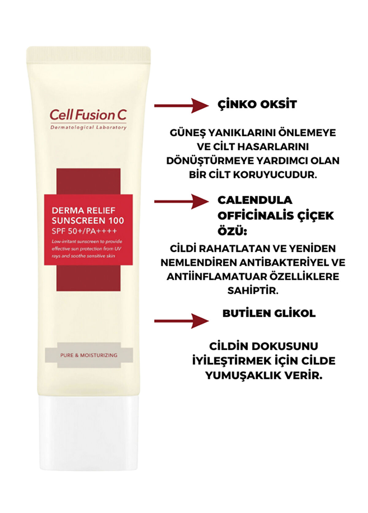 Cell Fusion C Derma Relief SPF50+/PA++++ 35 ml + Güneş Kremi 35 ml Set - 3