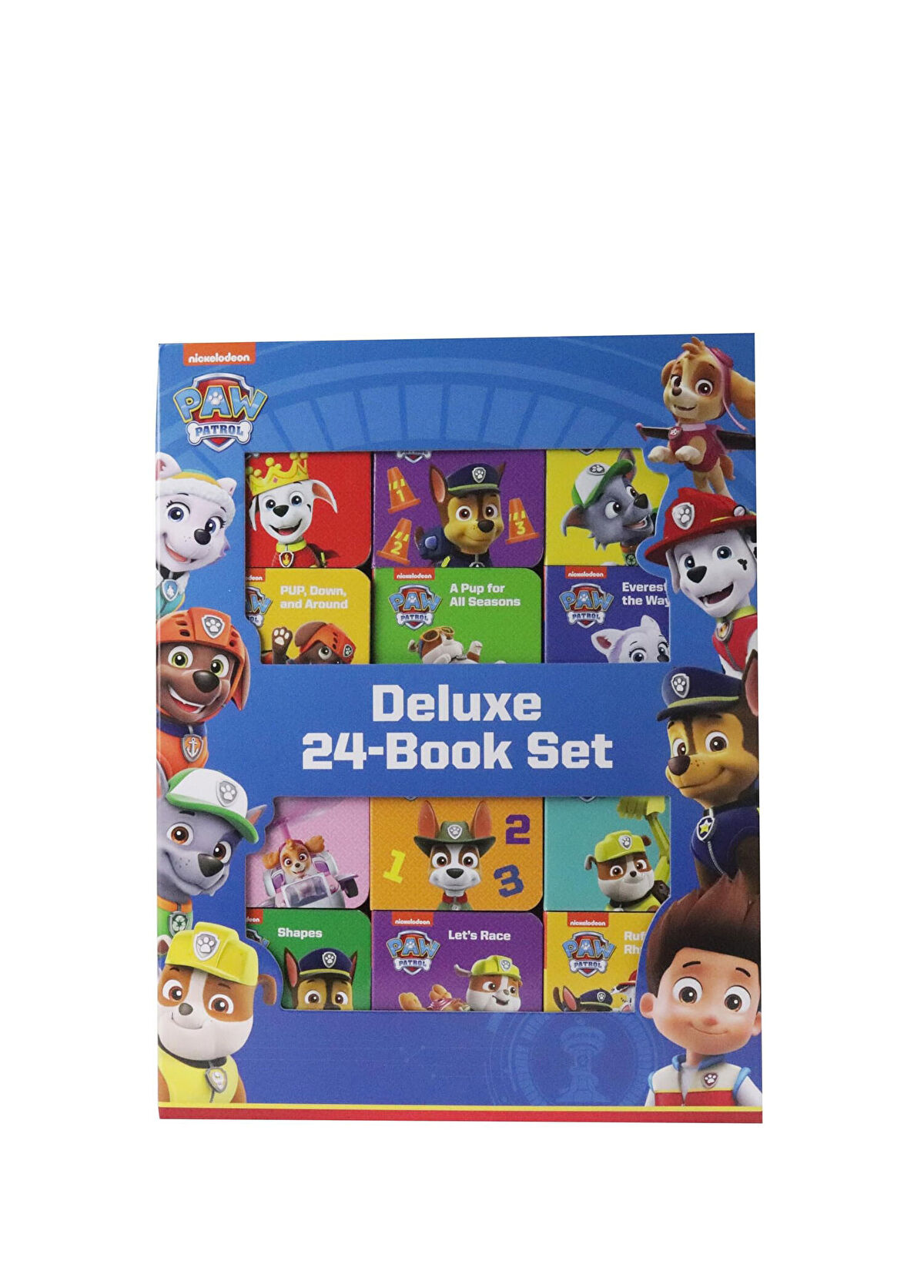 Pi Kids Nickelodeon PAW Patrol Chase, Skye, Marshall, and More!: Deluxe My First Library Board Book Block 24-Book Set Children's Foreign Language Book - 1