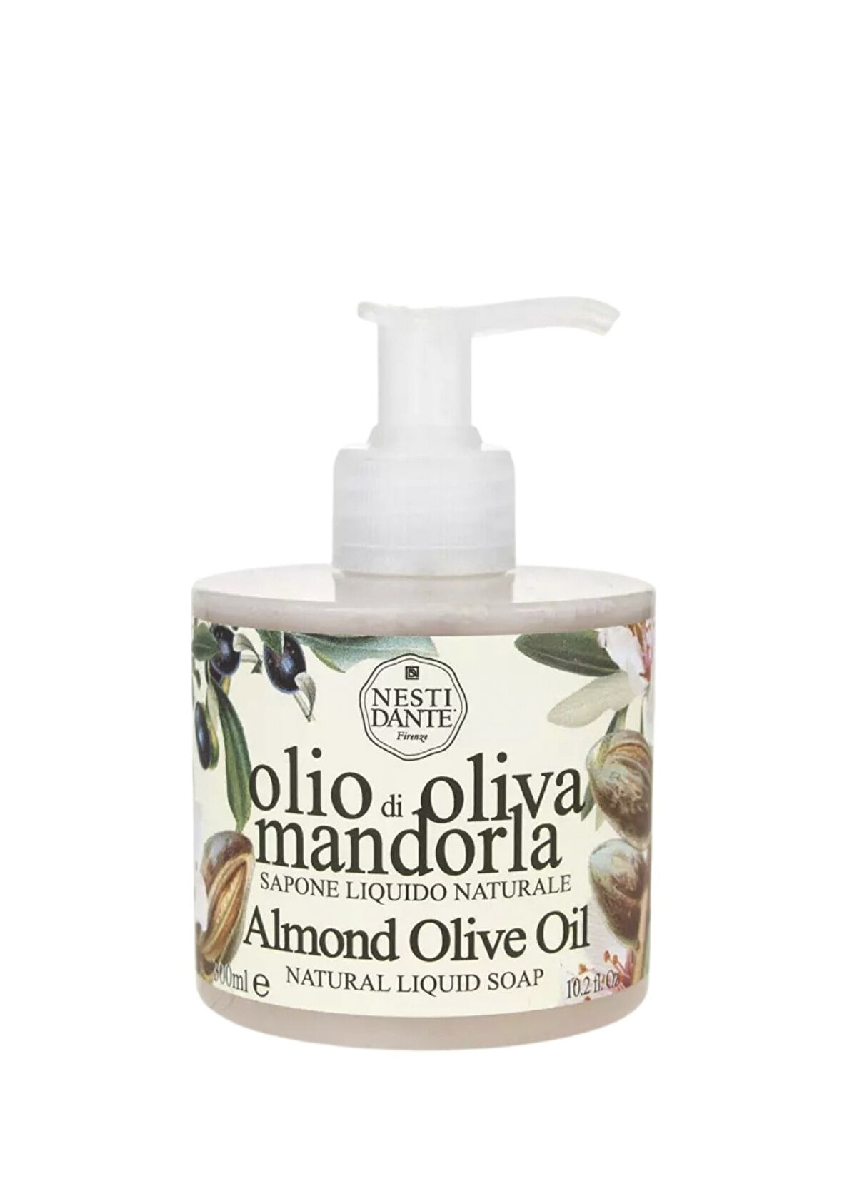 Nesti Dante Olio d'Oliva Badem ve Zeytinyağlı Arındırıcı Vegan Bakım Sıvı Sabun 300 ml - 1